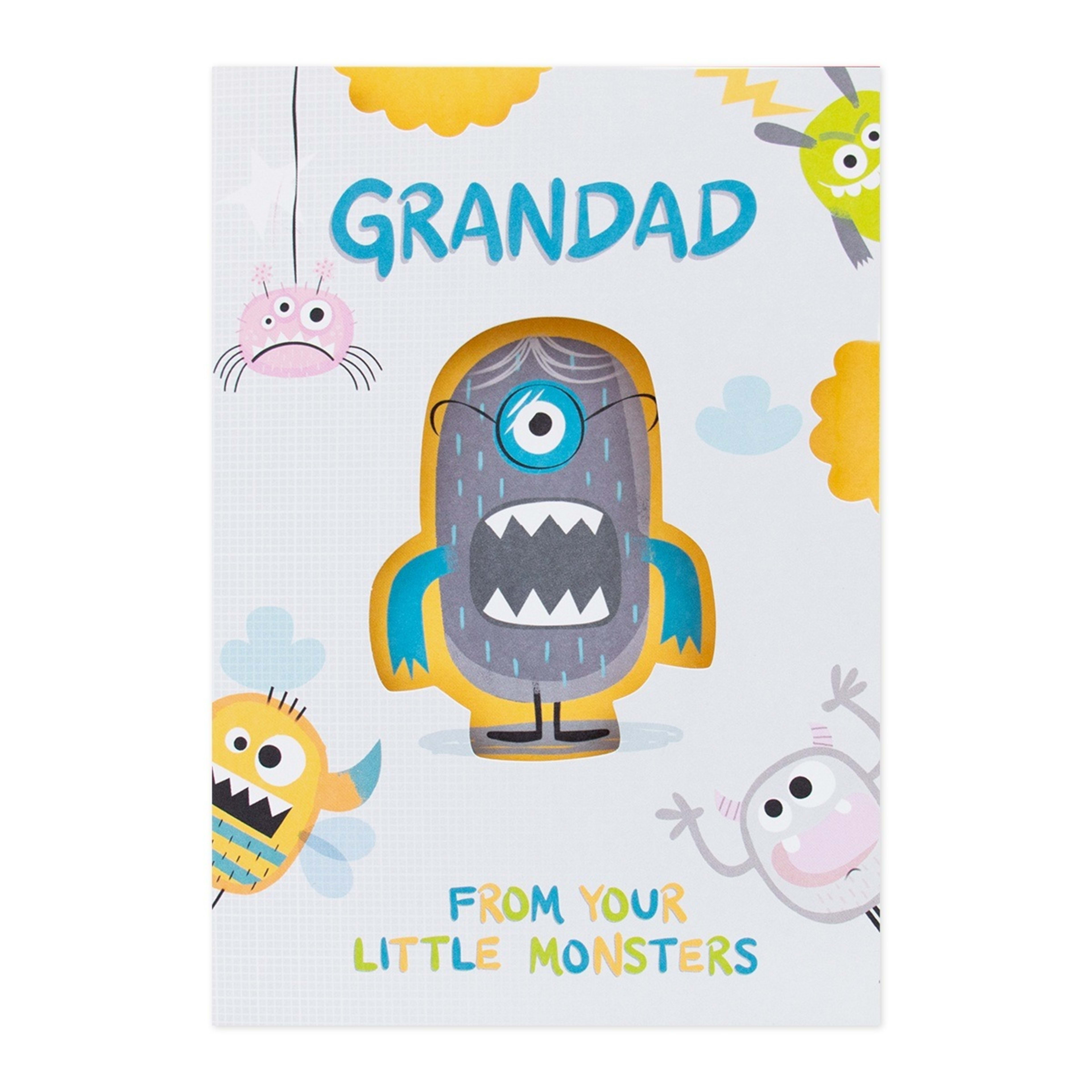 3 Hallmark Father's Day Card For Granddad - From Your Little Monsters, 3 of 3