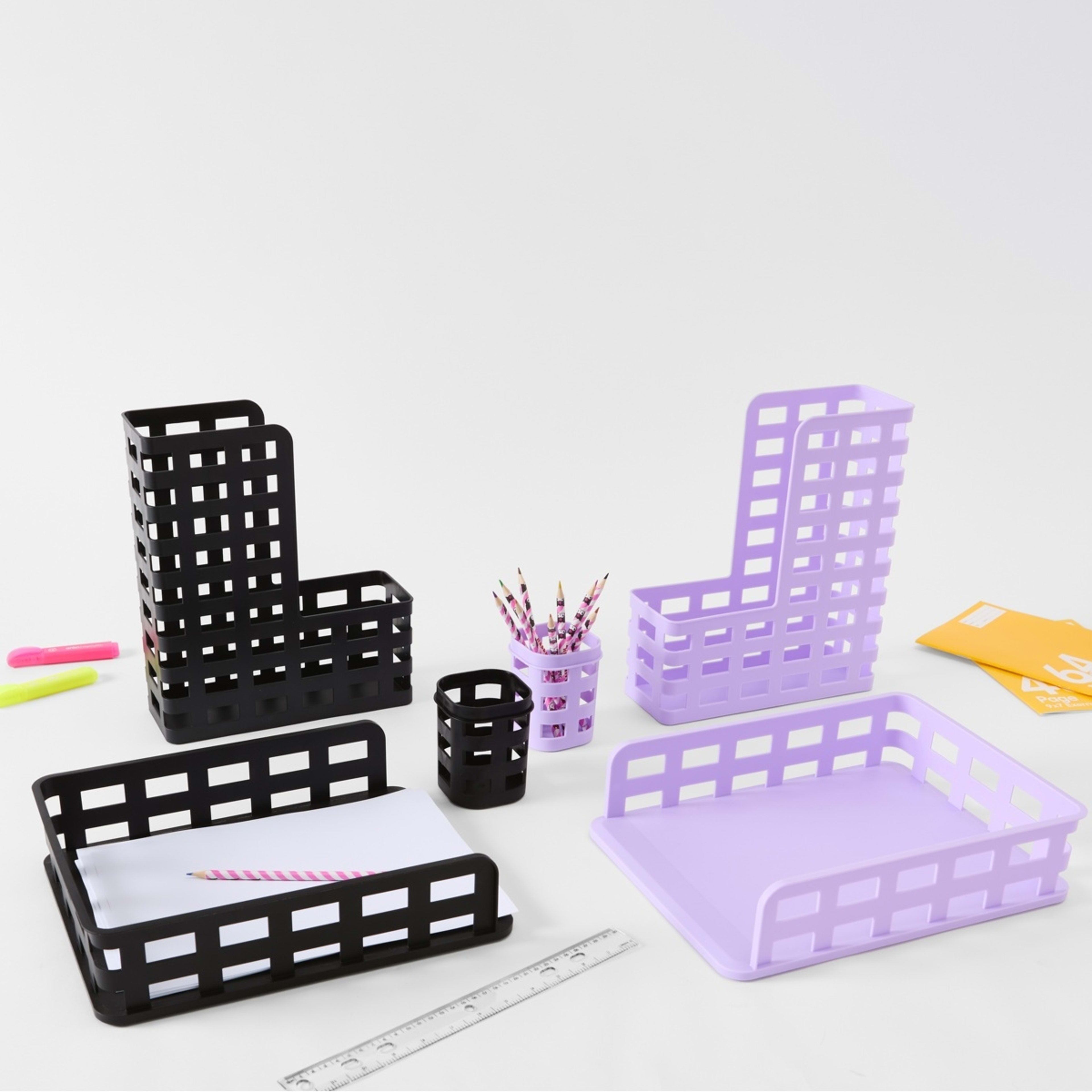 7 3 Piece Desk Set - Black, 7 of 7