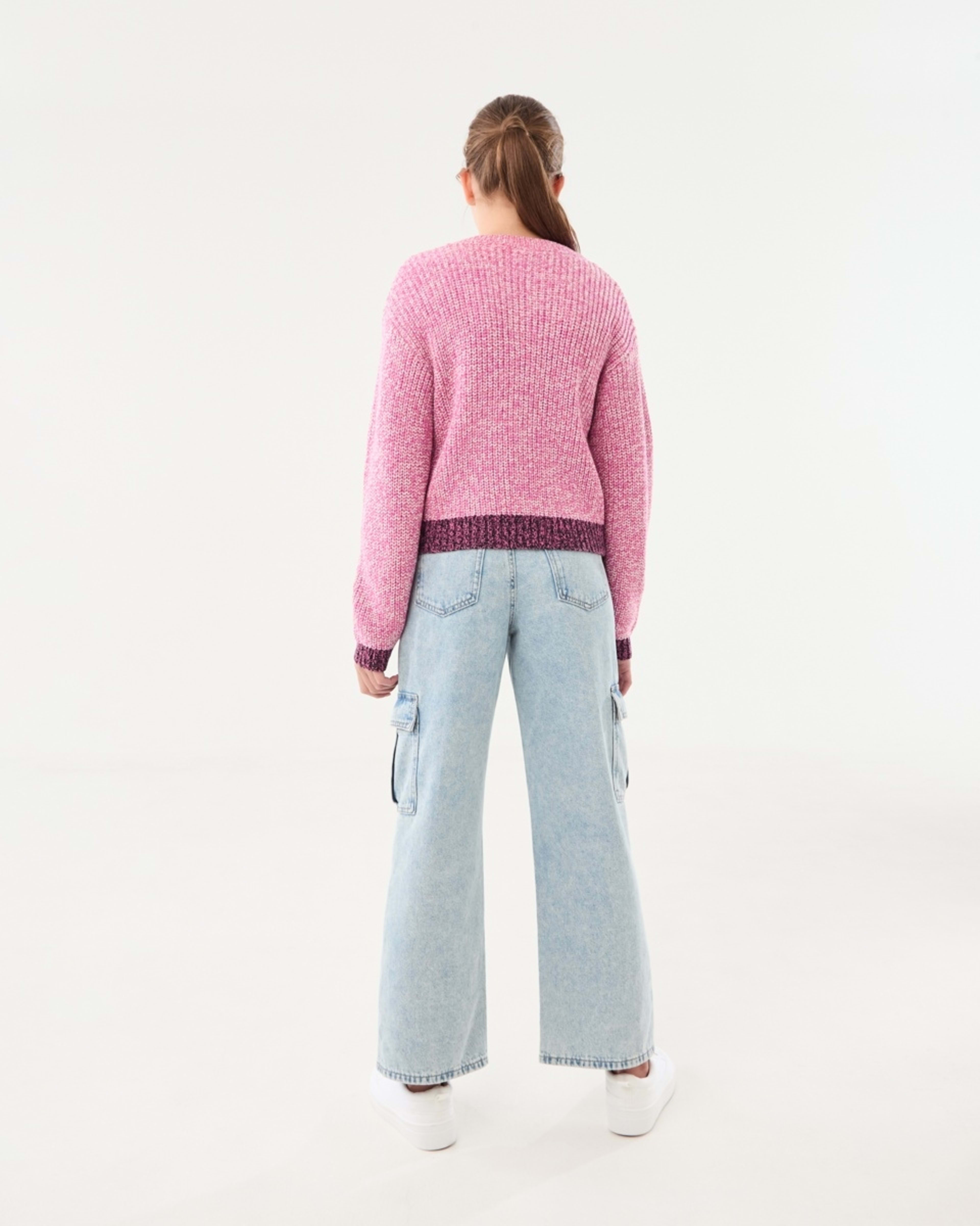 8 Button Through Cardigan Space Pink, 8 of 10