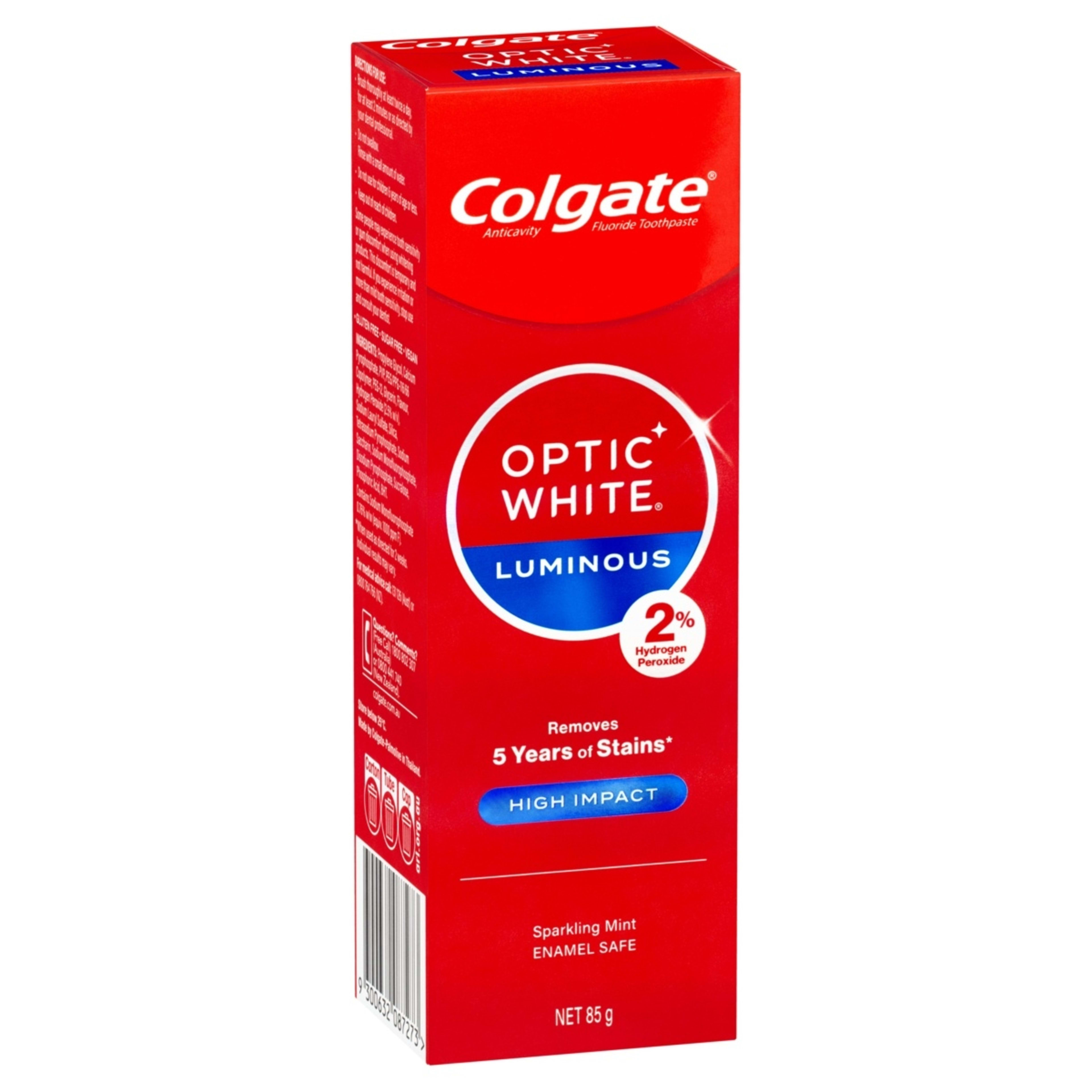 1 Colgate Optic White Expert High Impact Sparkling Mint Anti Cavity Fluoride Toothpaste, 1 of 10