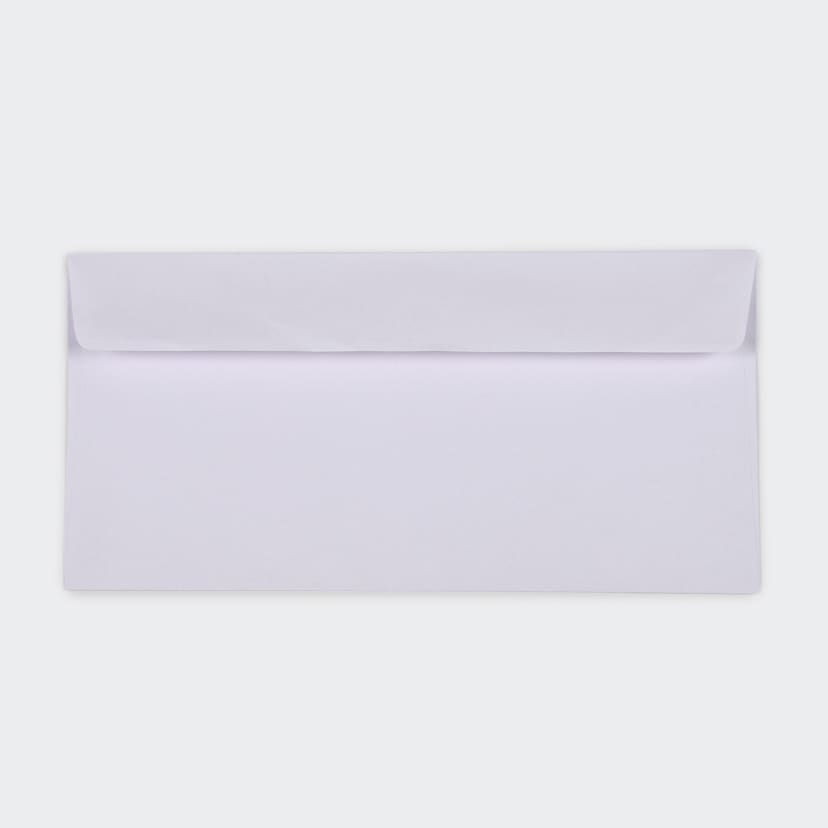 100 Pack DL Peel and Seal Envelopes White Kmart
