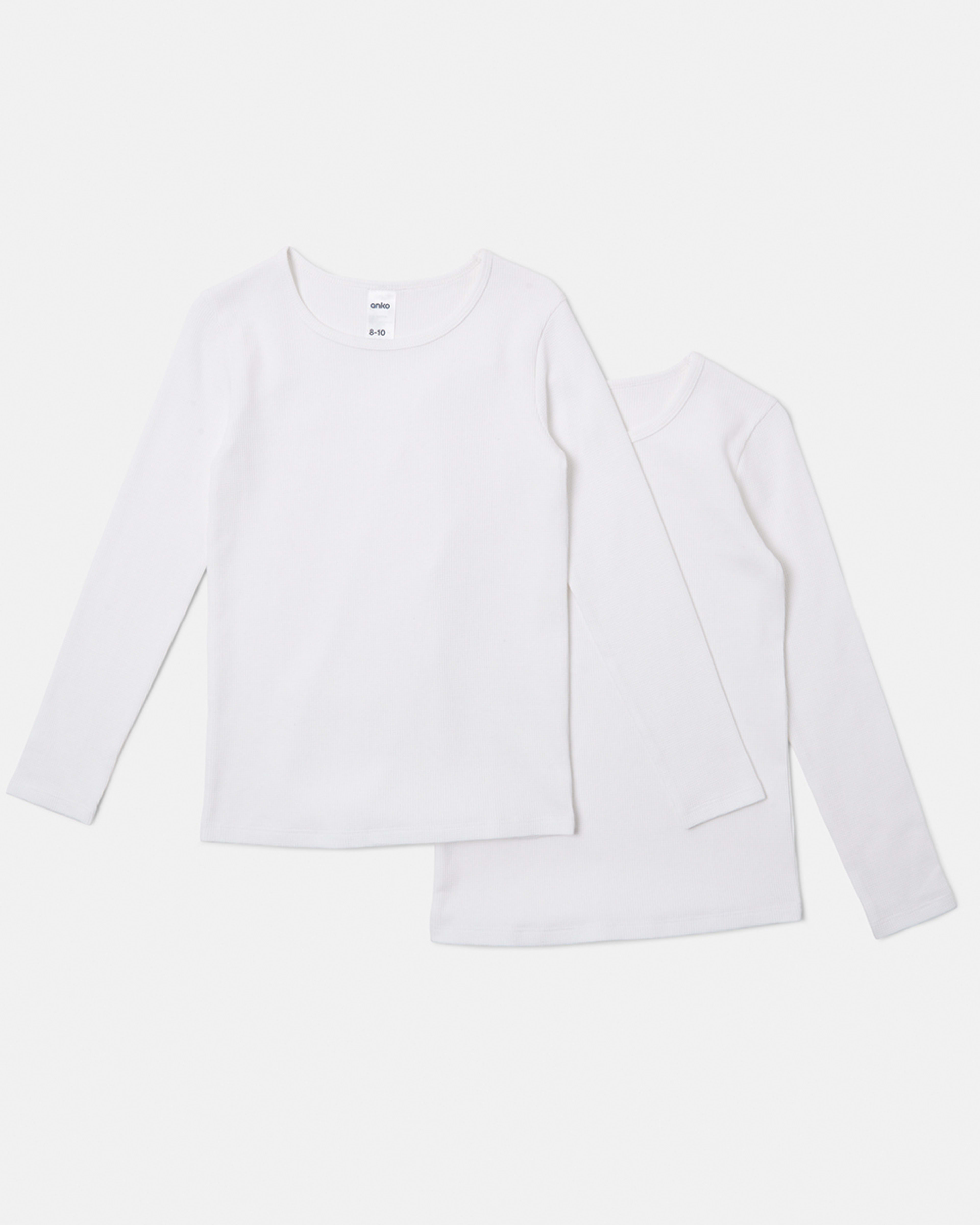 2 Pack Long Sleeve Cotton Waffle Thermal Tshirt Kmart