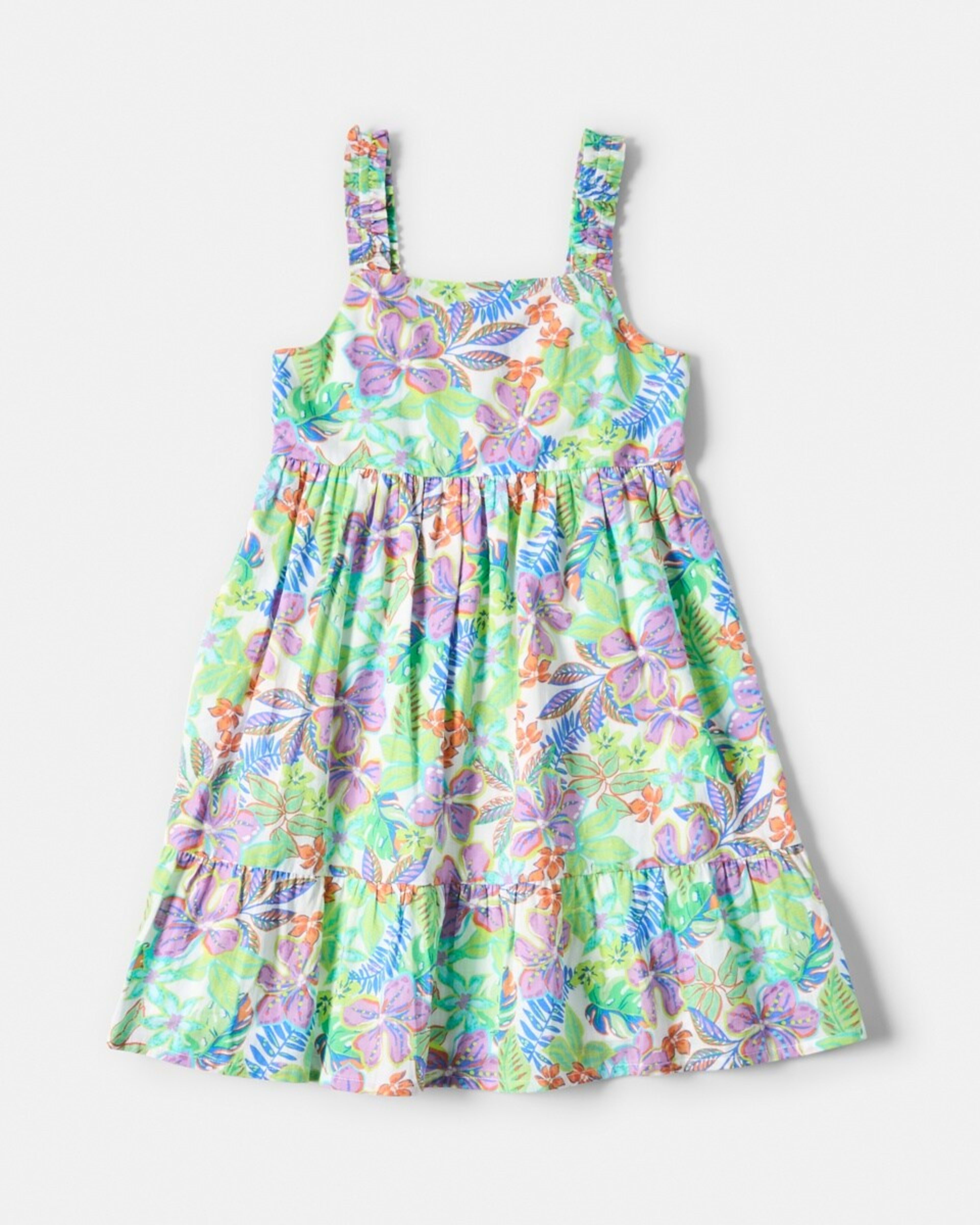 9 Cut Out Frill Dress Flrl Multi, 9 of 10