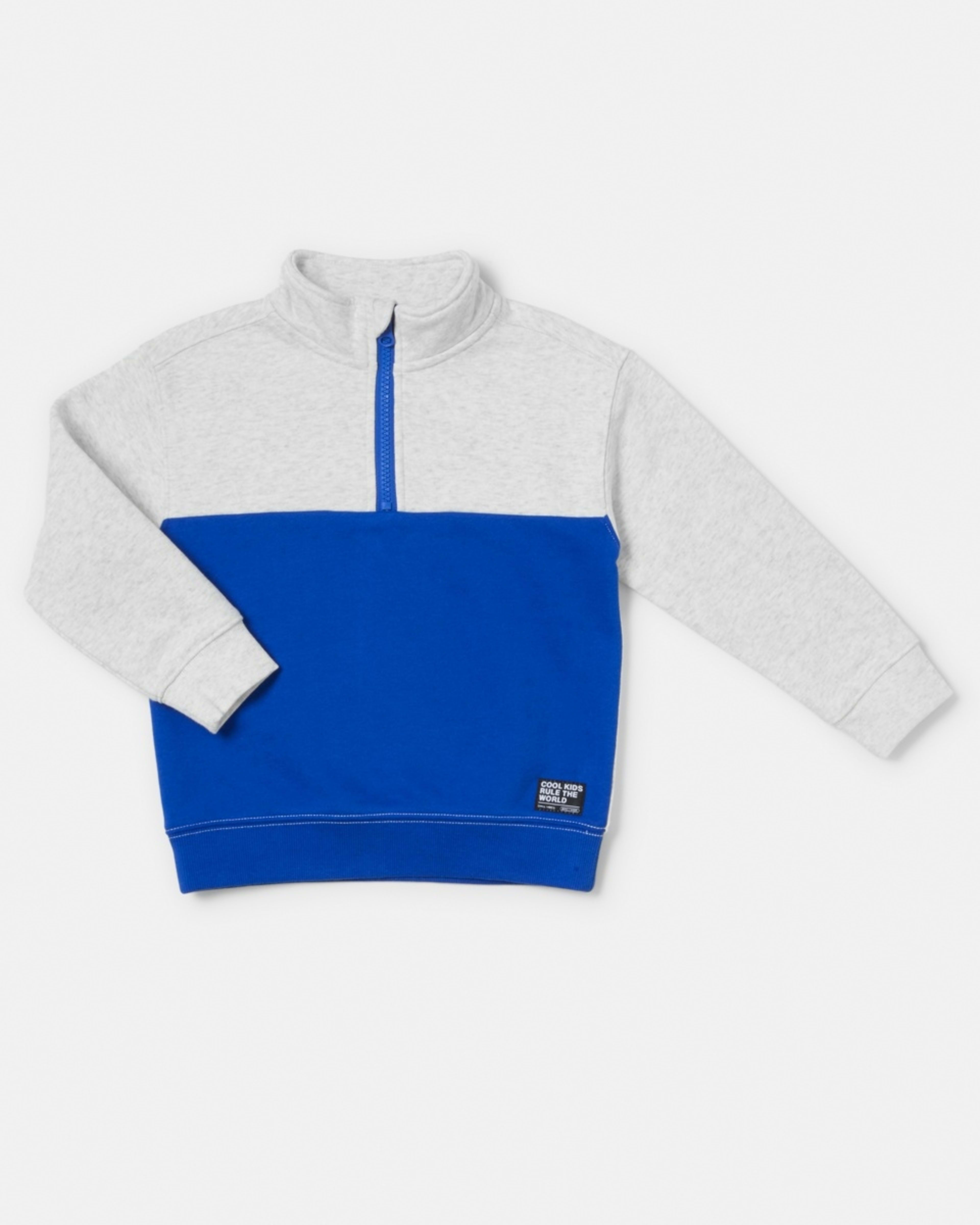 8 Quarter Zip Sweatshirt Wht Marle, 8 of 9