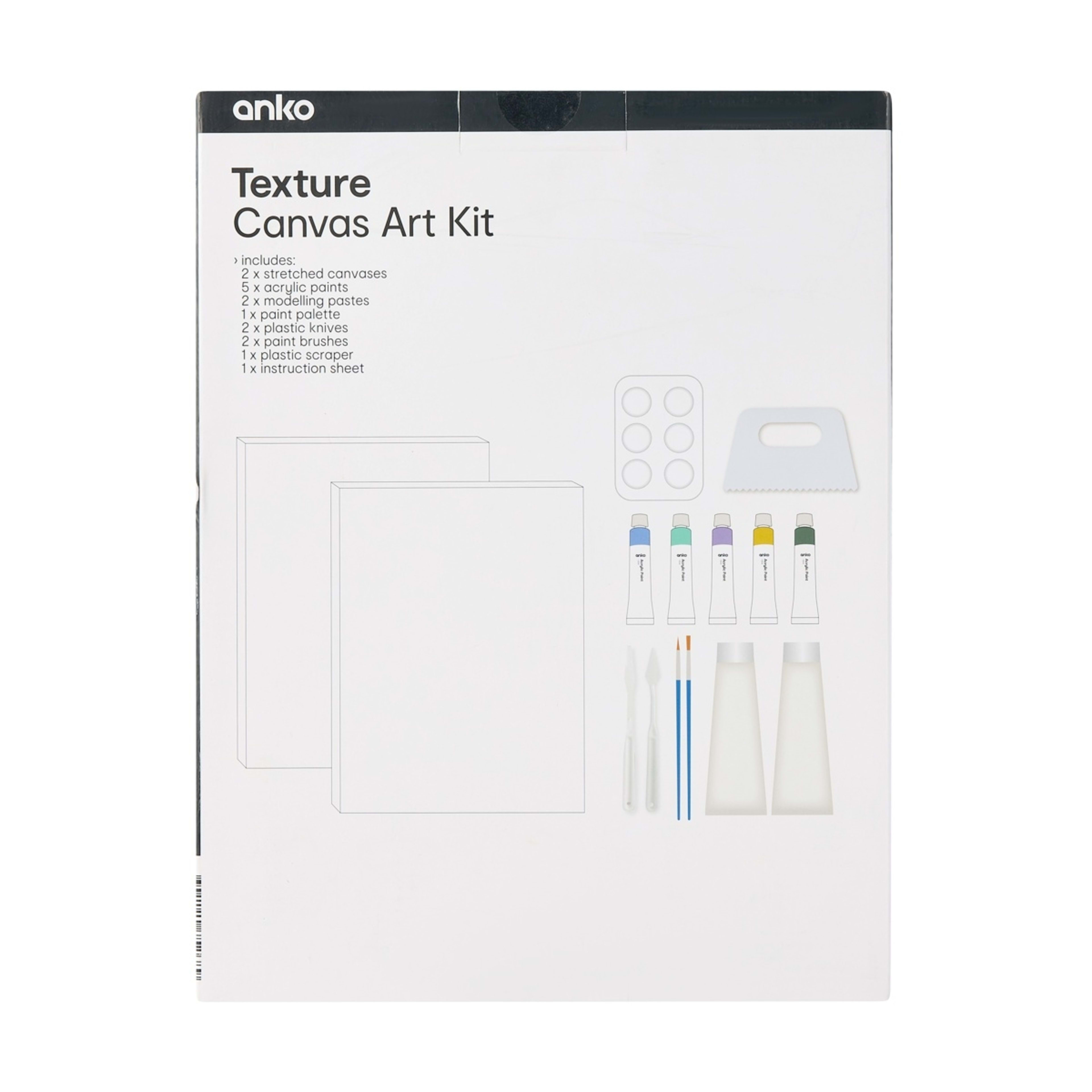 3 Texture Canvas Art Kit, 3 of 3