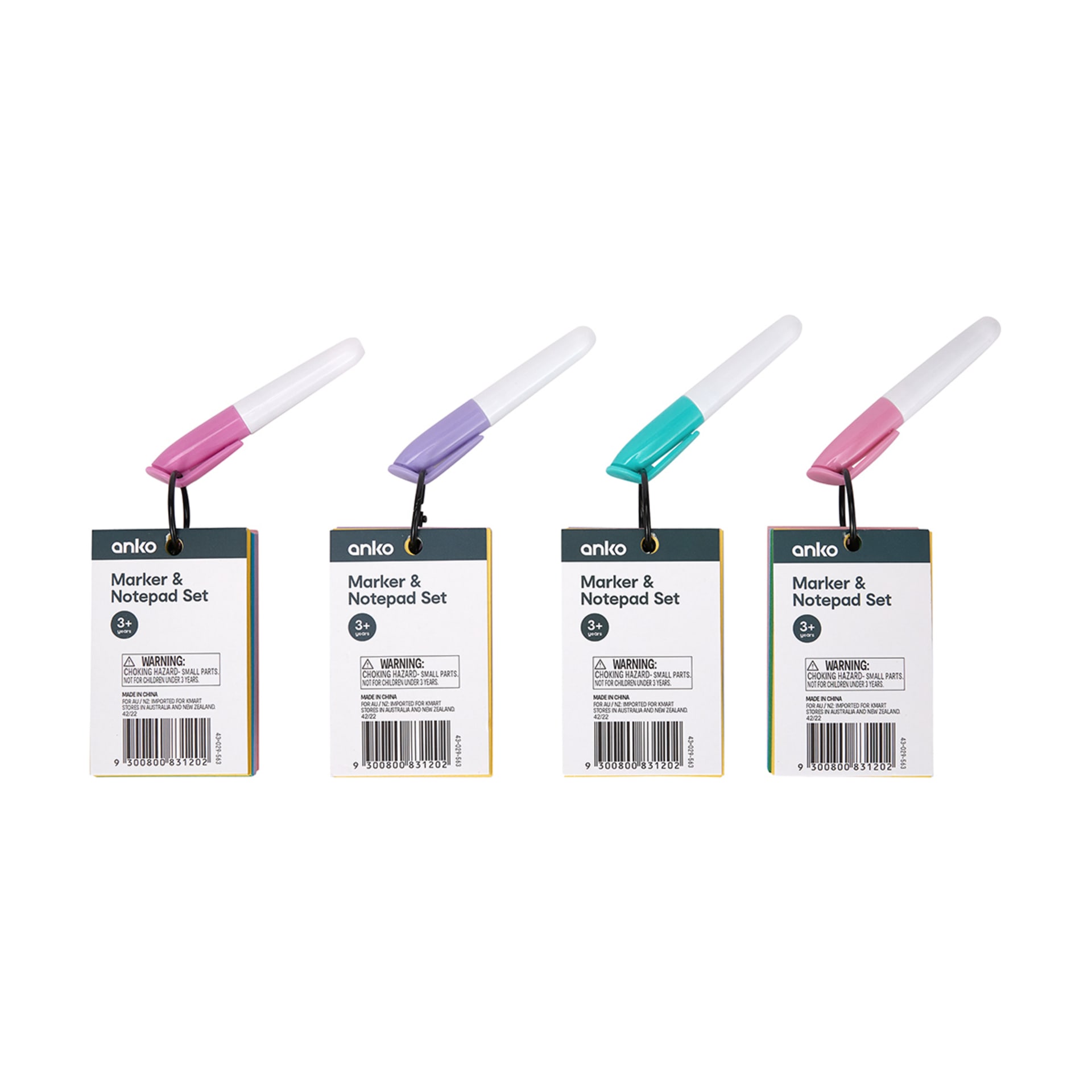 Marker & Notepad Set Assorted Kmart