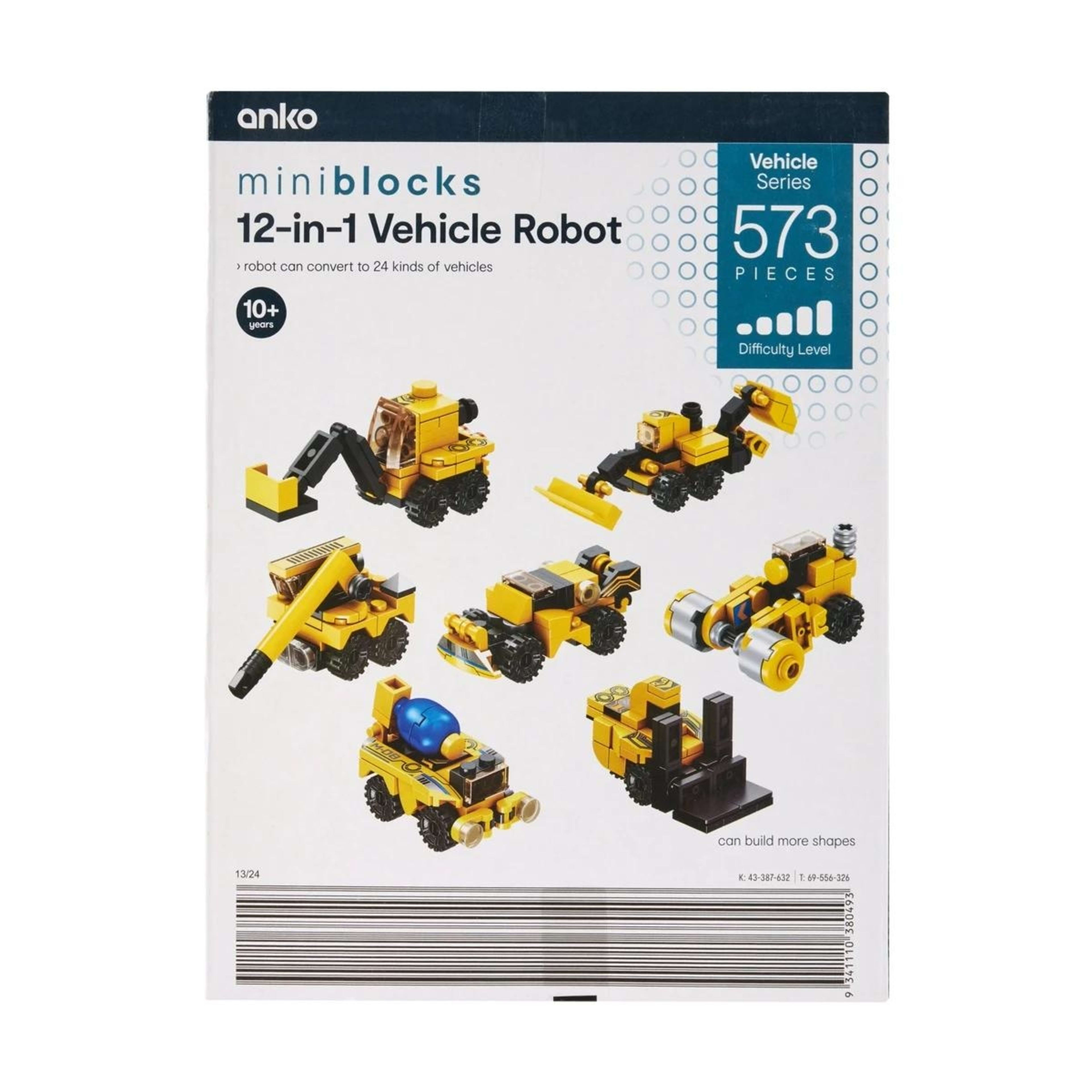 5 573 Piece Mini Blocks Vehicle Series: 12-in-1 Vehicle Robot, 5 of 5