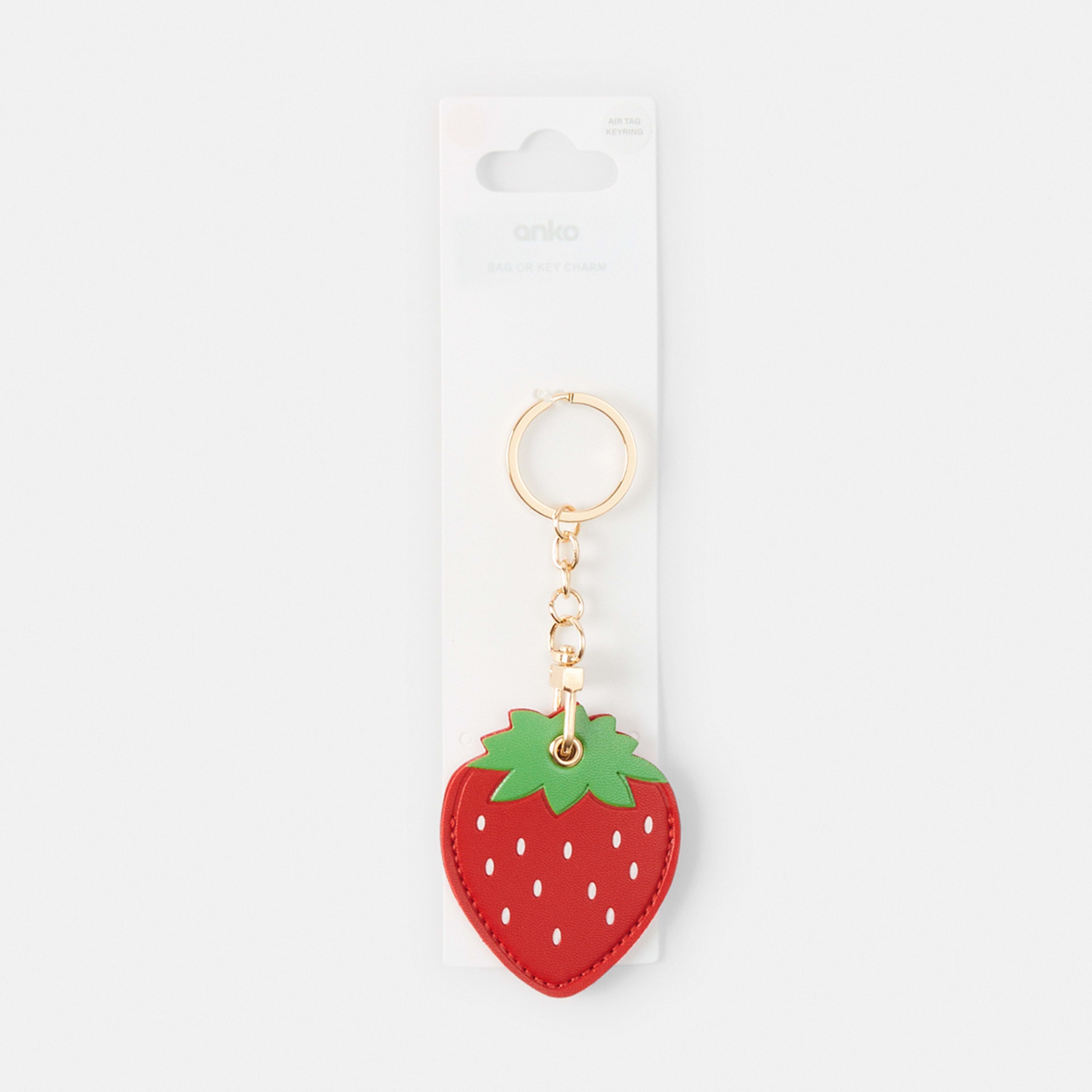 Strawberry AirTag Keyring Kmart