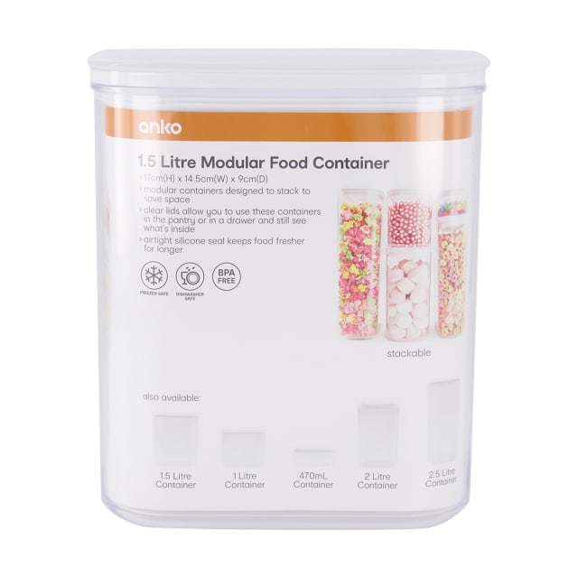 1.5L Modular Food Container Kmart