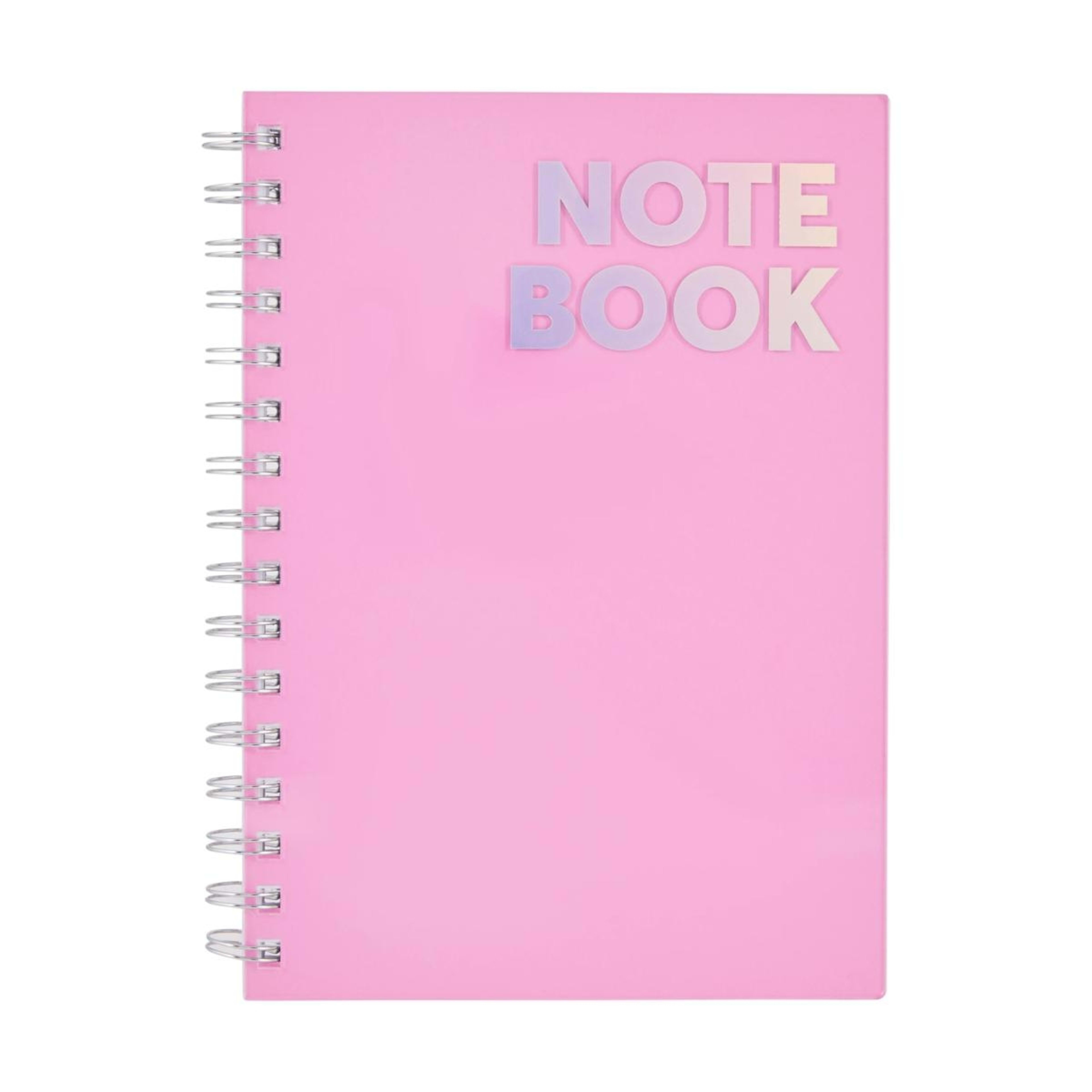 1 A5 Notebook - Pink, Acrylic
