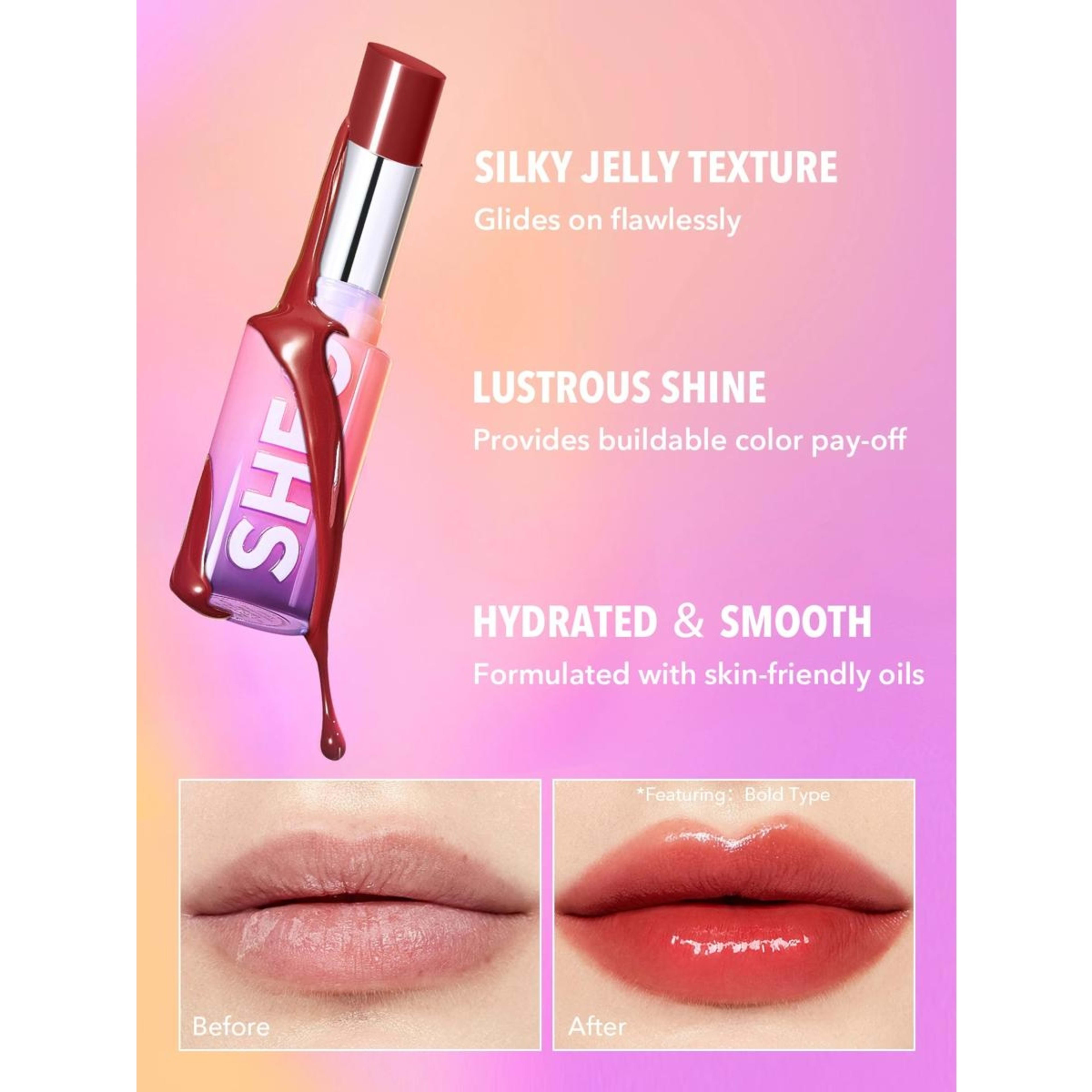 5 SHEGLAM Mirror Kiss High-Shine Lipstick - High Key, 5 of 7