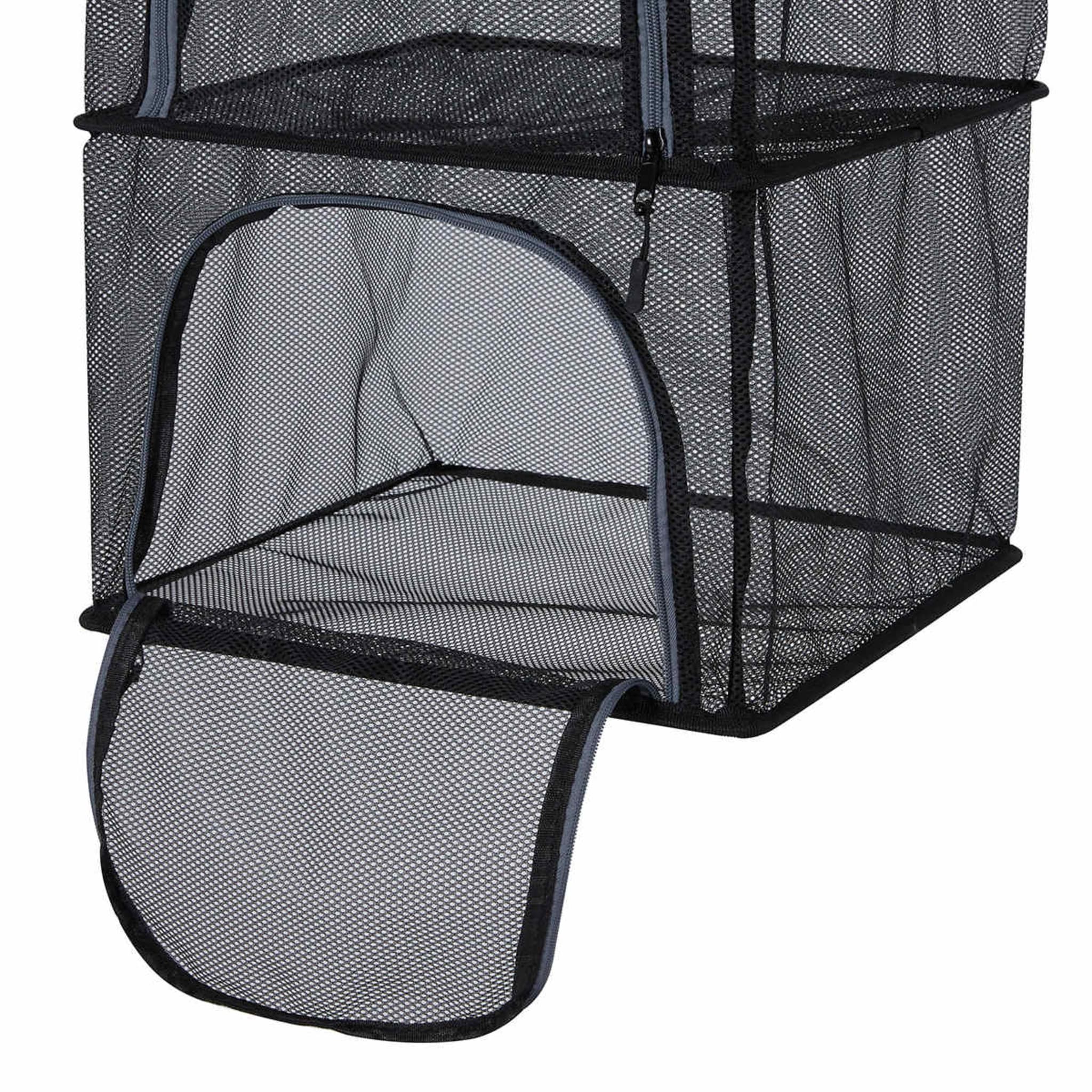 Hanging Storage 4 Shelf Black Kmart