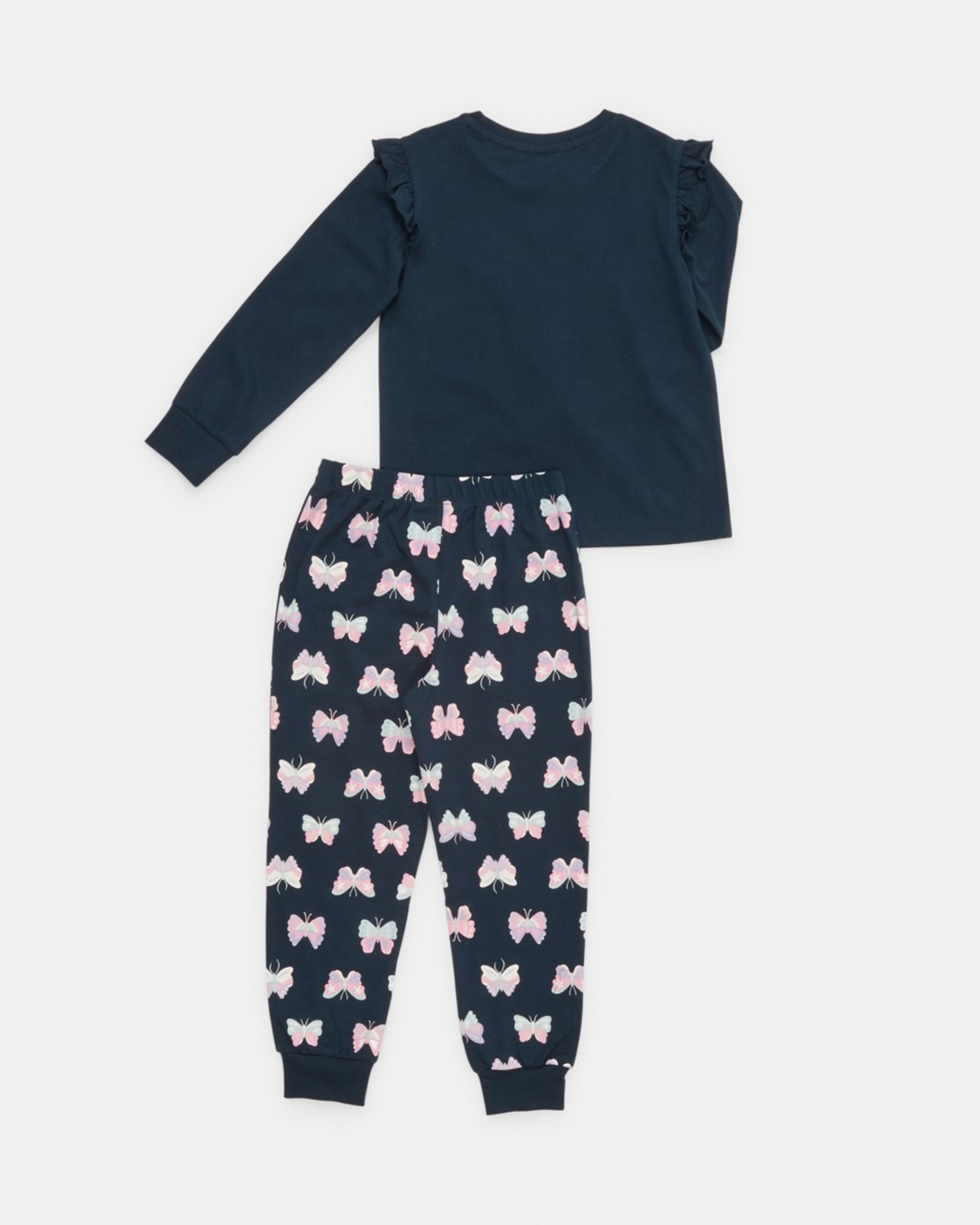 8 Jersey Pyjama Set Nvy Bttfly, 8 of 10