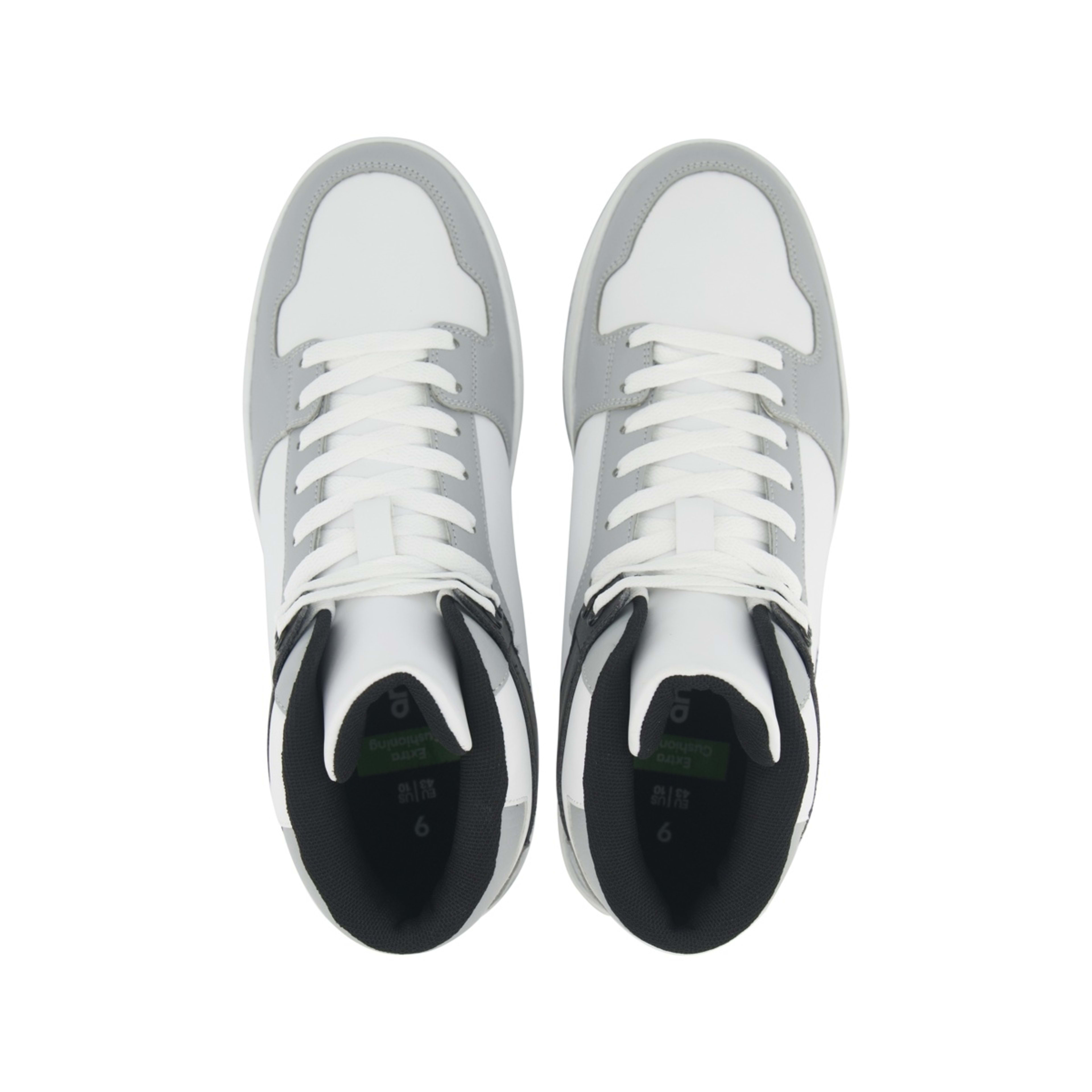 2 High Top Sneakers Blk Wht, 2 of 5
