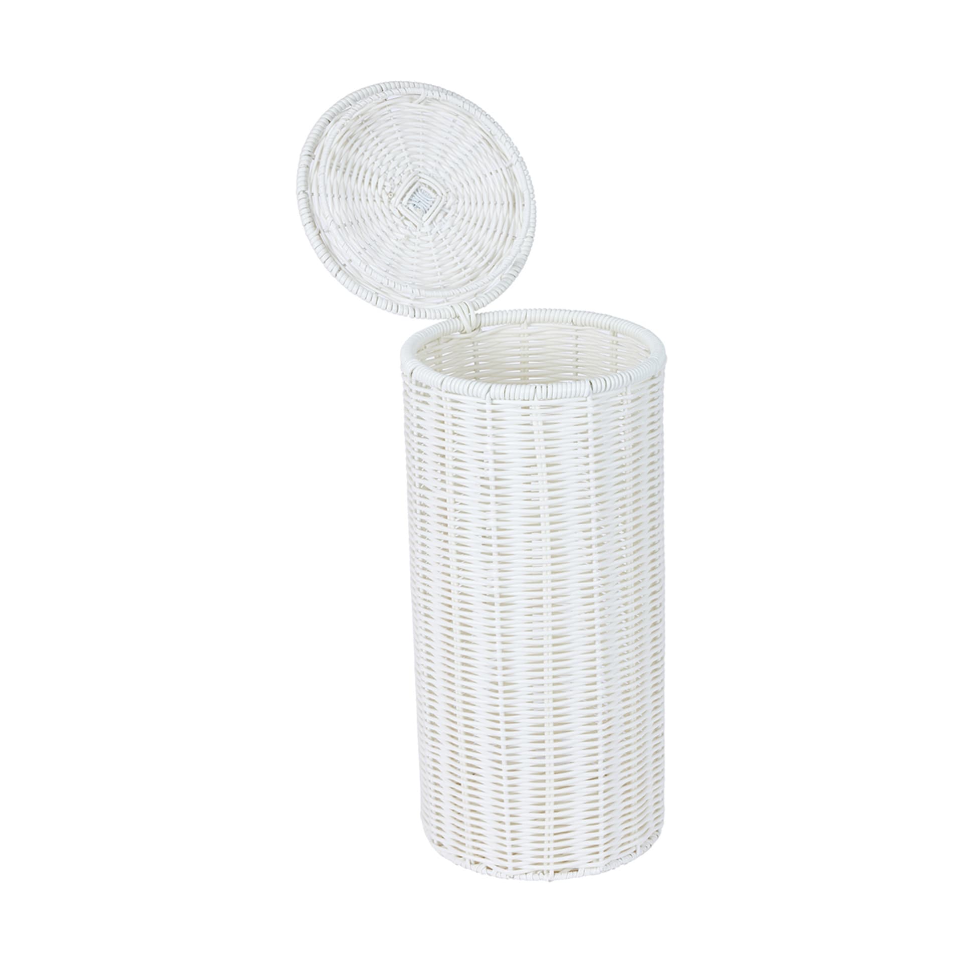 White Rattan Look Toilet Roll Holder Kmart