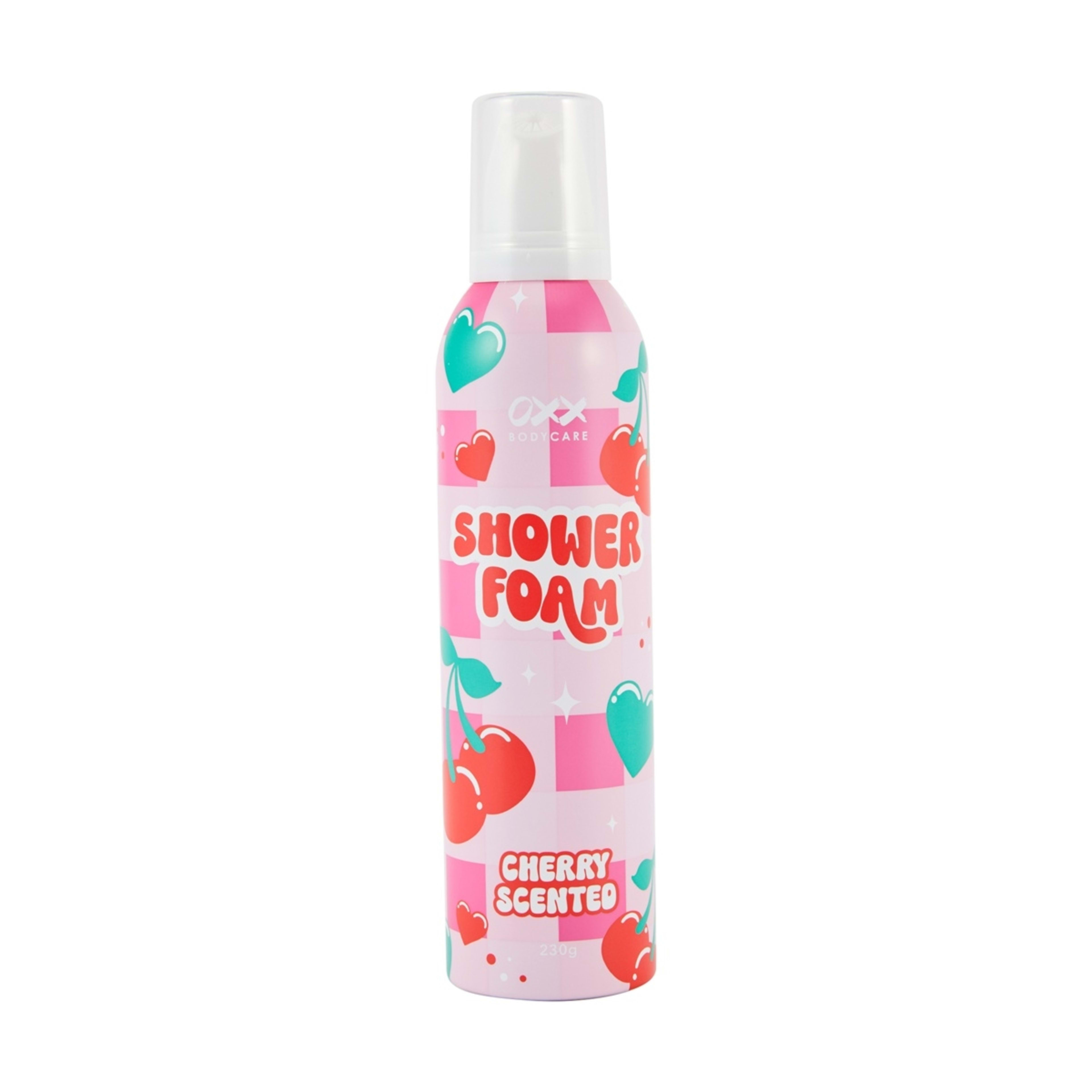 1 OXX Bodycare Shower Foam 230g - Cherry Scented, 1 of 4