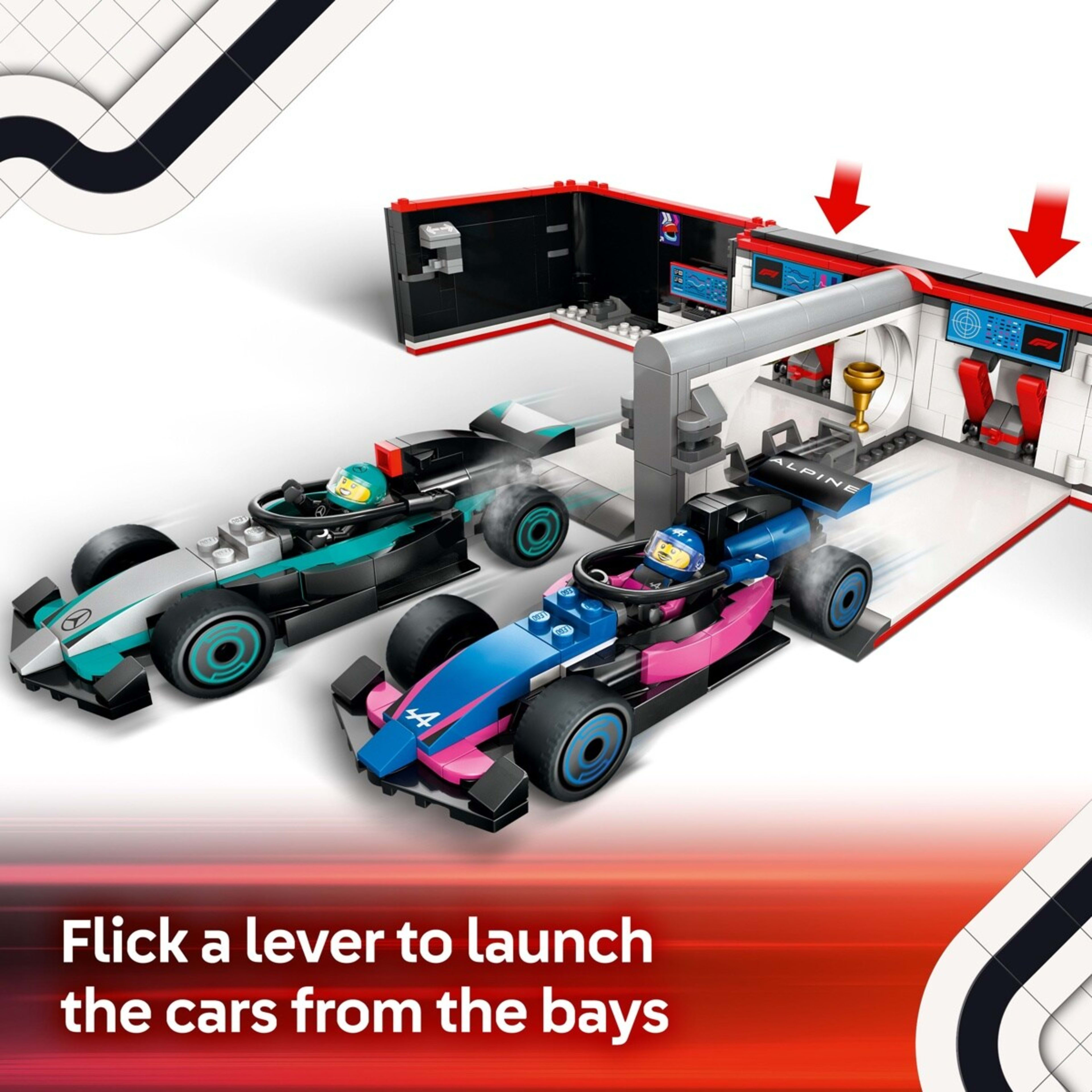7 LEGO City F1 Garage & Mercedes-AMG & Alpine Cars 60444, 7 of 10