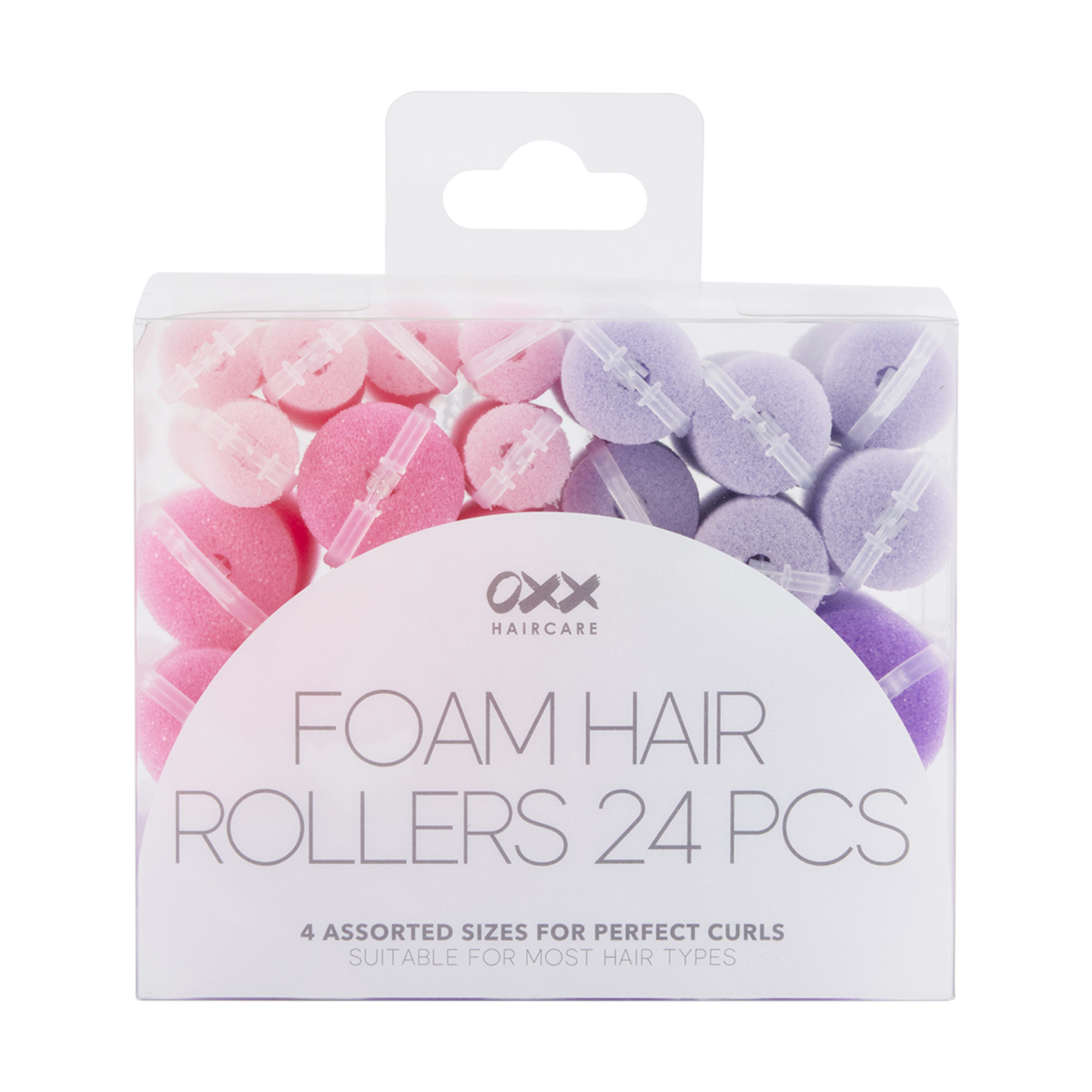 1 OXX Haircare 24 Piece Foam Hair Rollers - Bright, 1 of 5