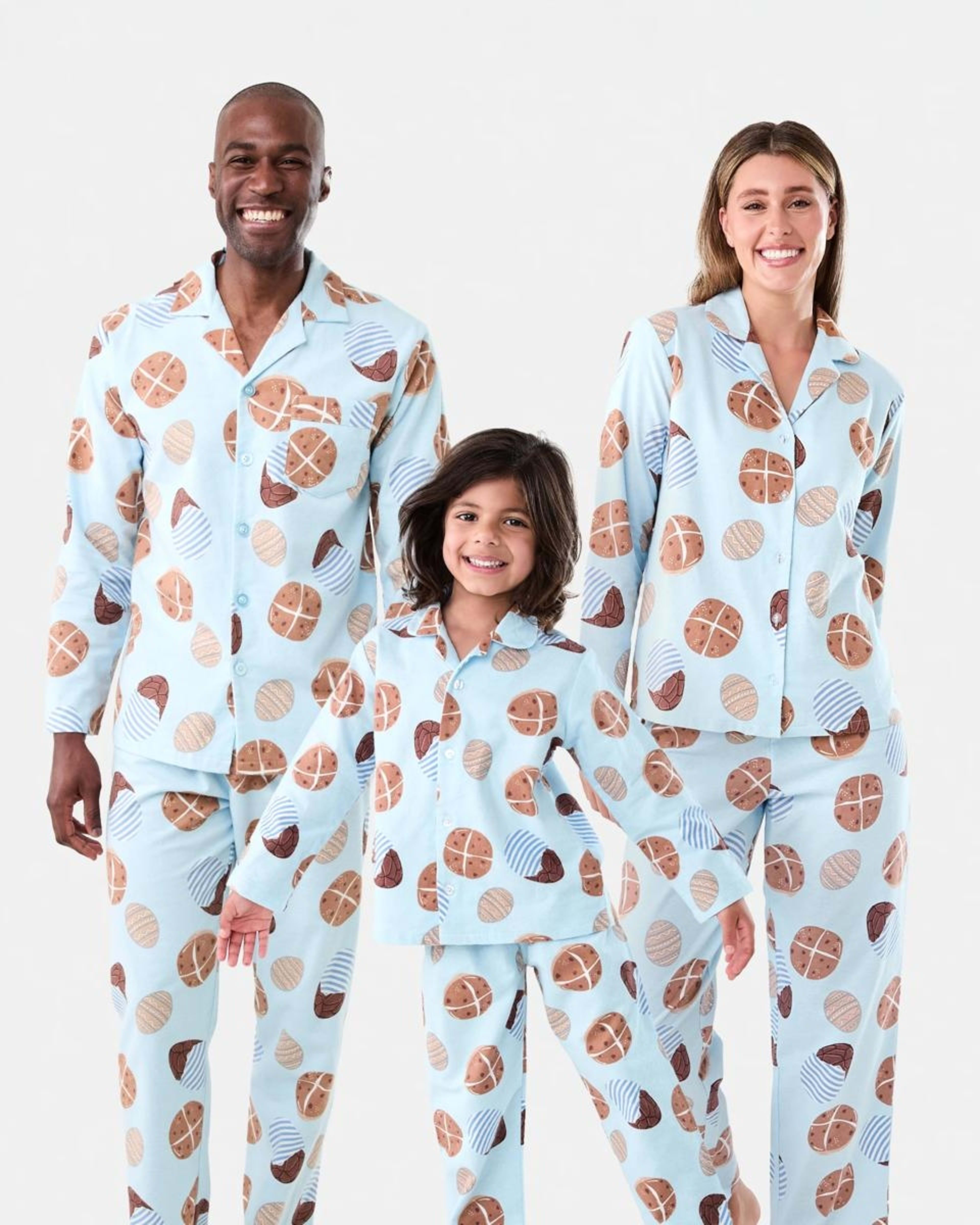 10 Print Flannel Family Matching Pyjama Set Blu Sweets, 10 of 10