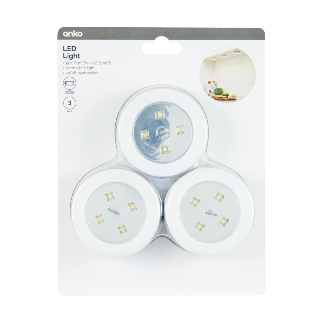 3 Pack LED Lights - Kmart