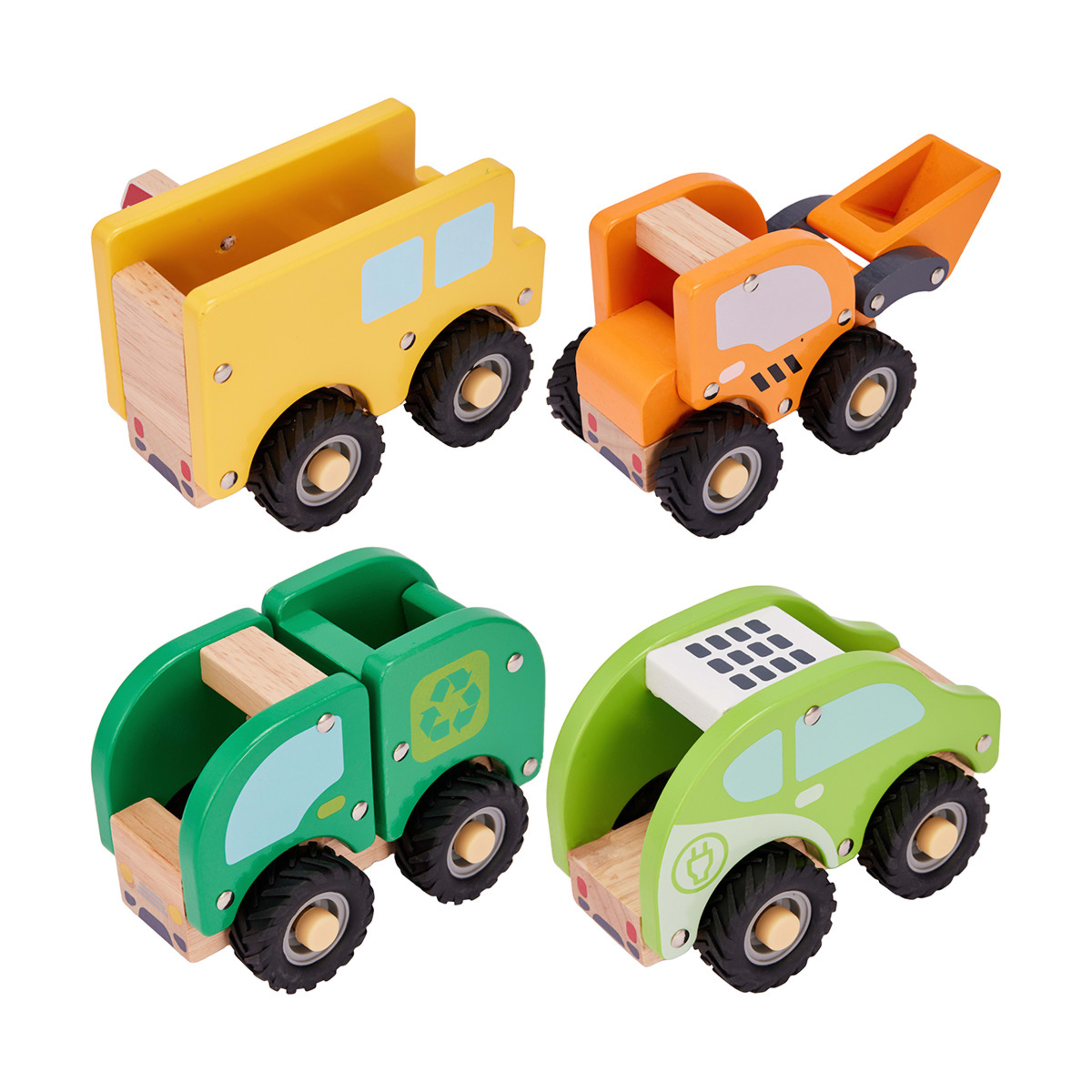 Wooden Town Vehicle - Assorted - Kmart