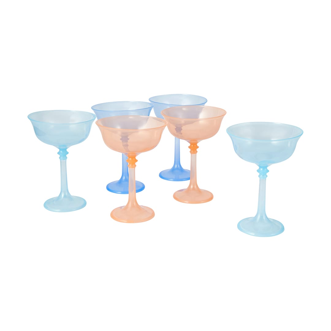 6 Pack Reusable Plastic Cocktail Glasses Kmart