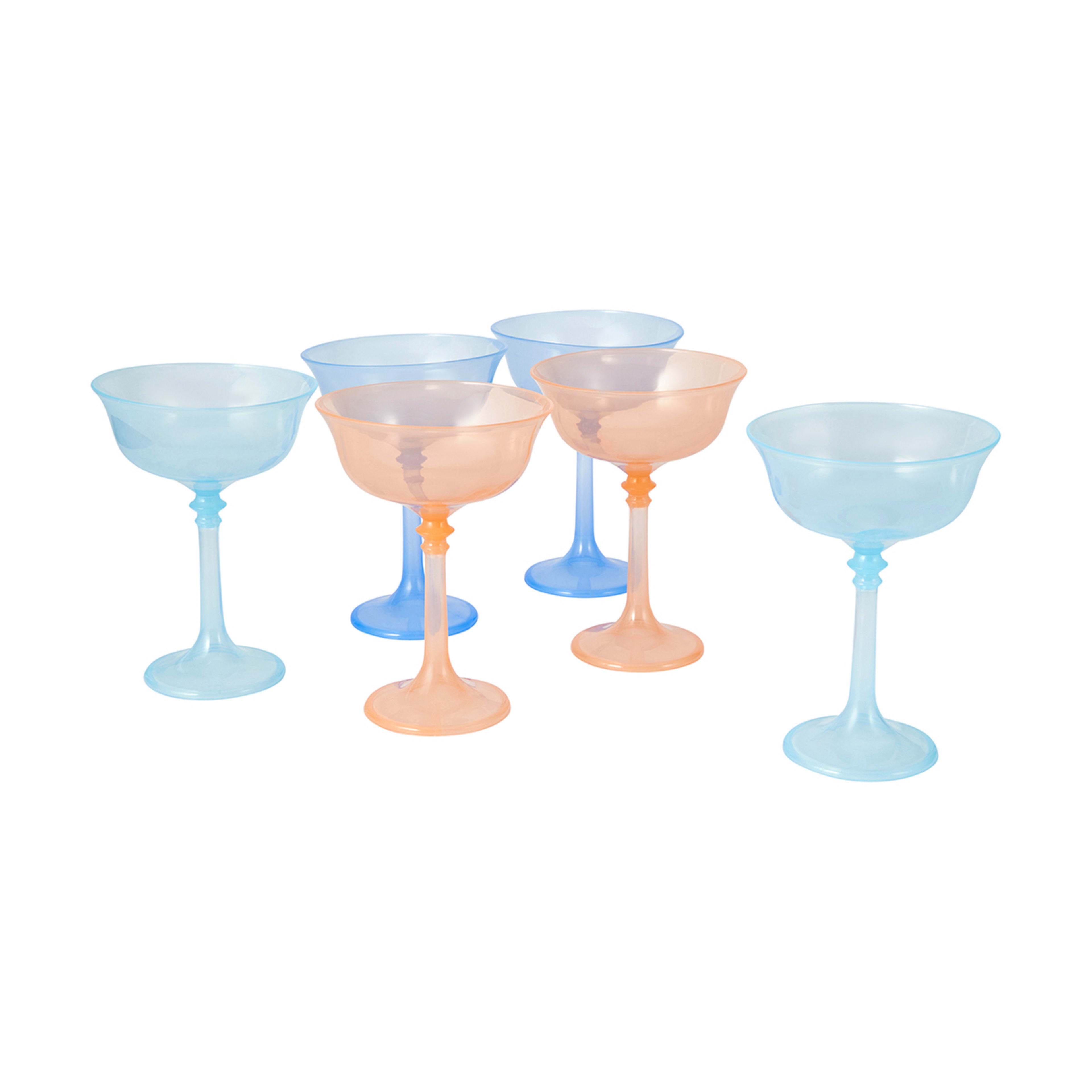 6 Pack Reusable Plastic Cocktail Glasses Kmart NZ