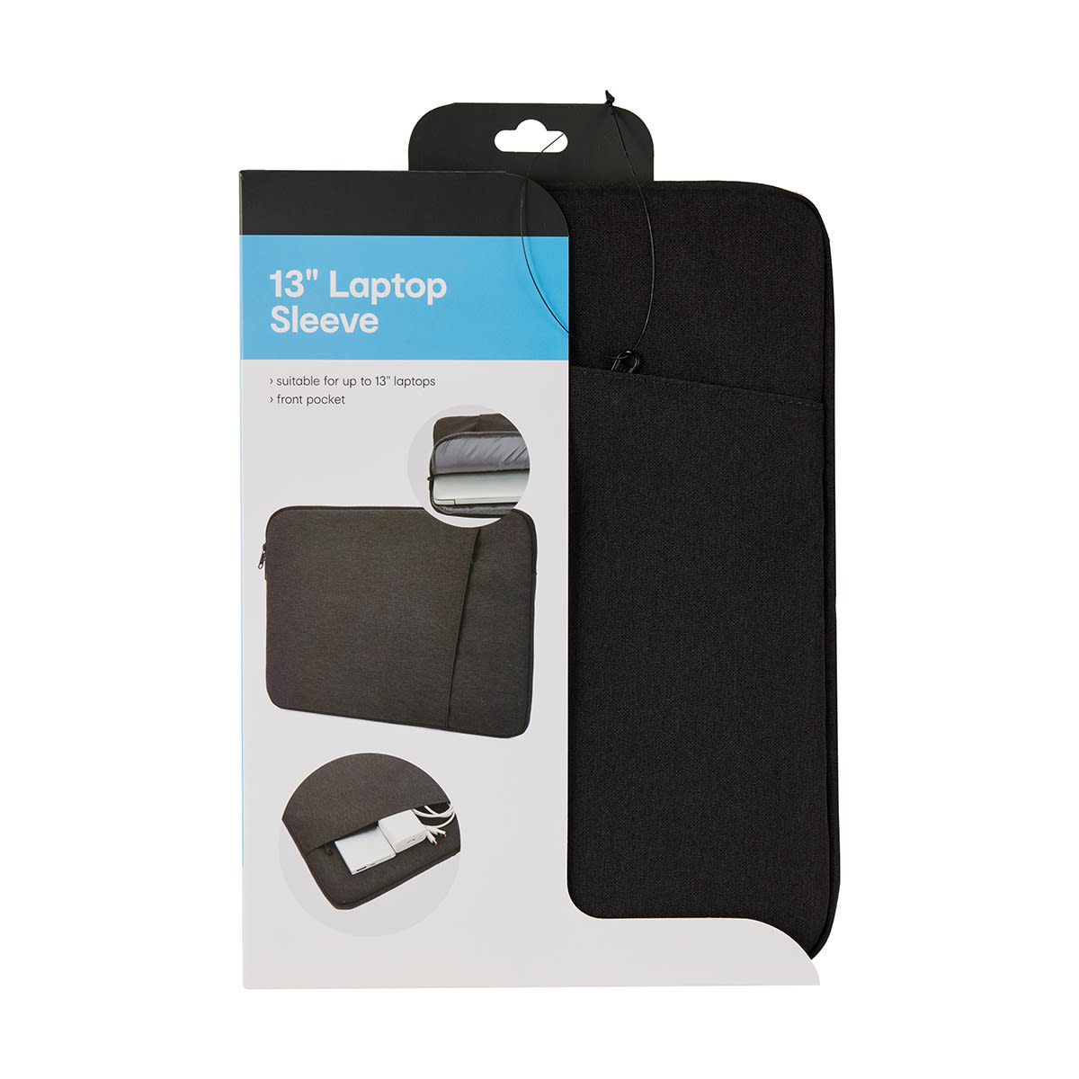 13in. Laptop Sleeve Black Kmart