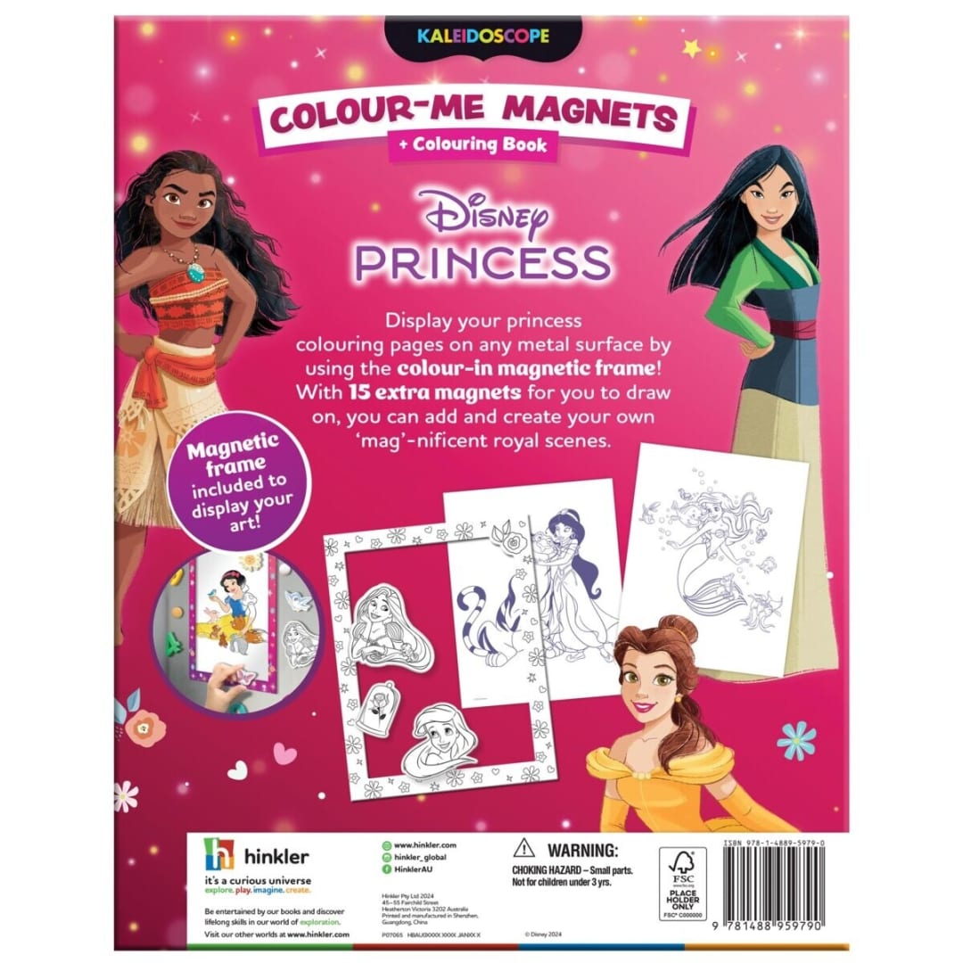 Kaleidoscope: Disney Princess Colour-Me Magnets Colouring Book - Kmart