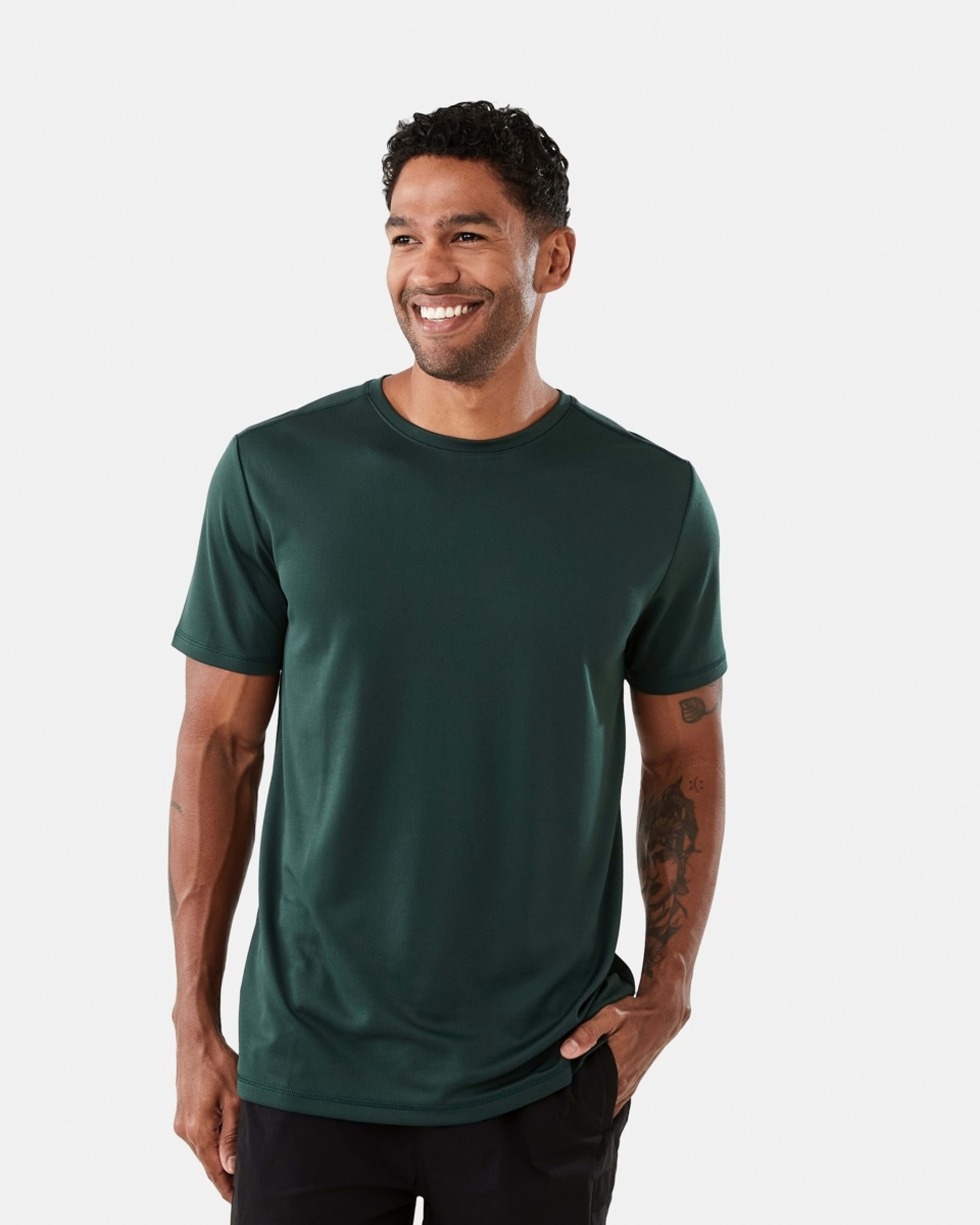 1 Active Mesh T-shirt Hunt Green, 1 of 5