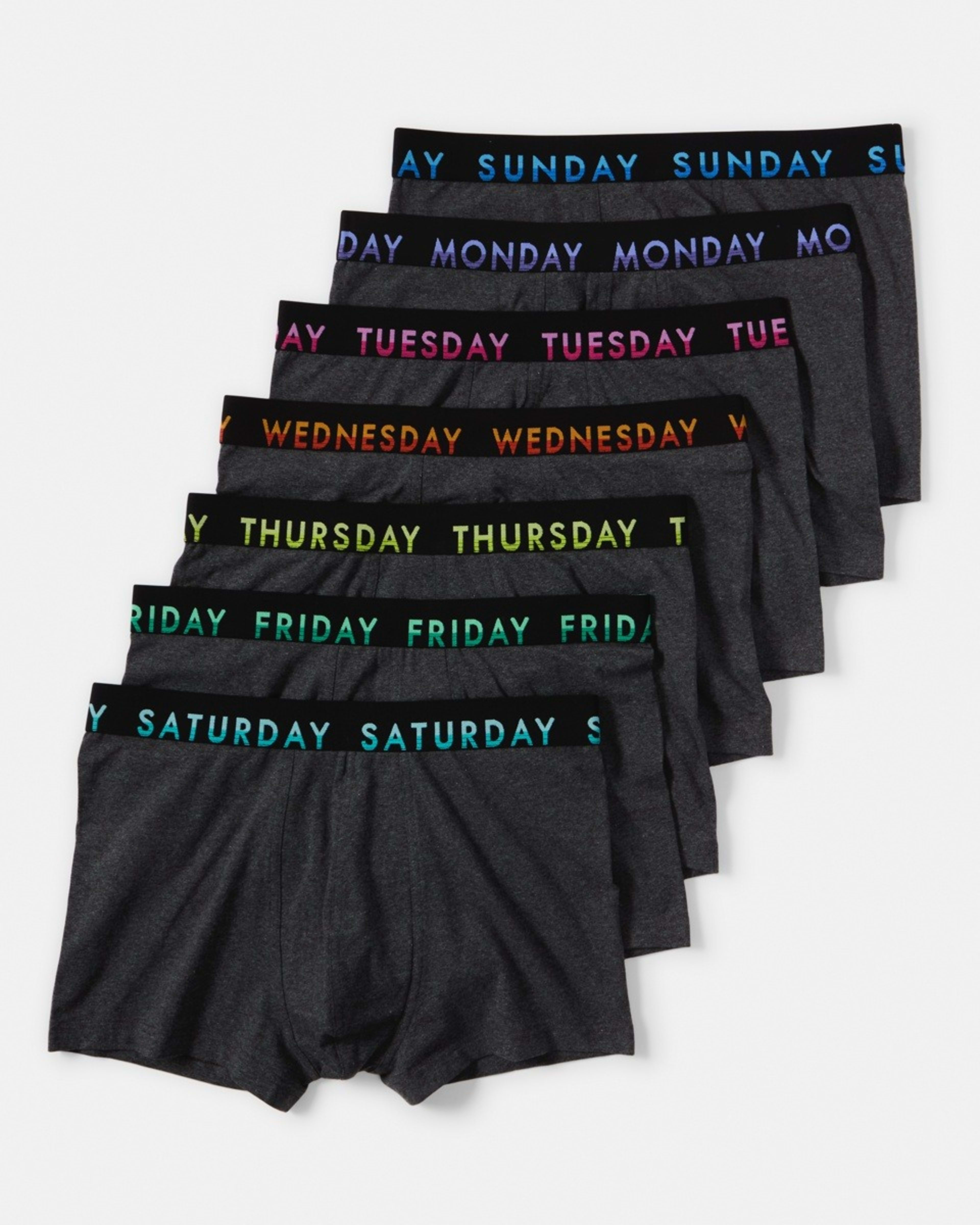 1 7 Pack 7 Day Trunks CHARCOLOR, 1 of 10
