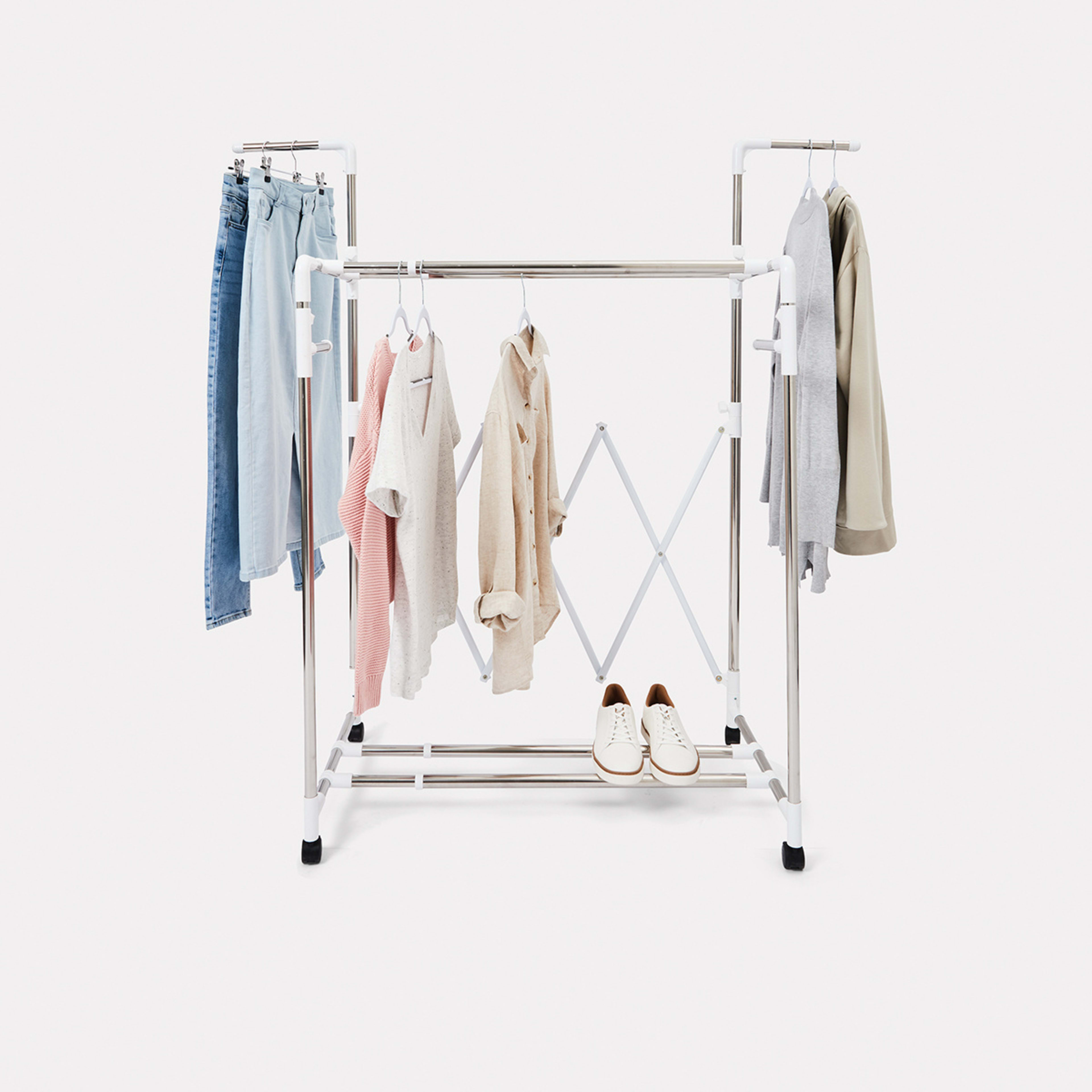 3 Tier Extendable Garment Rack Kmart