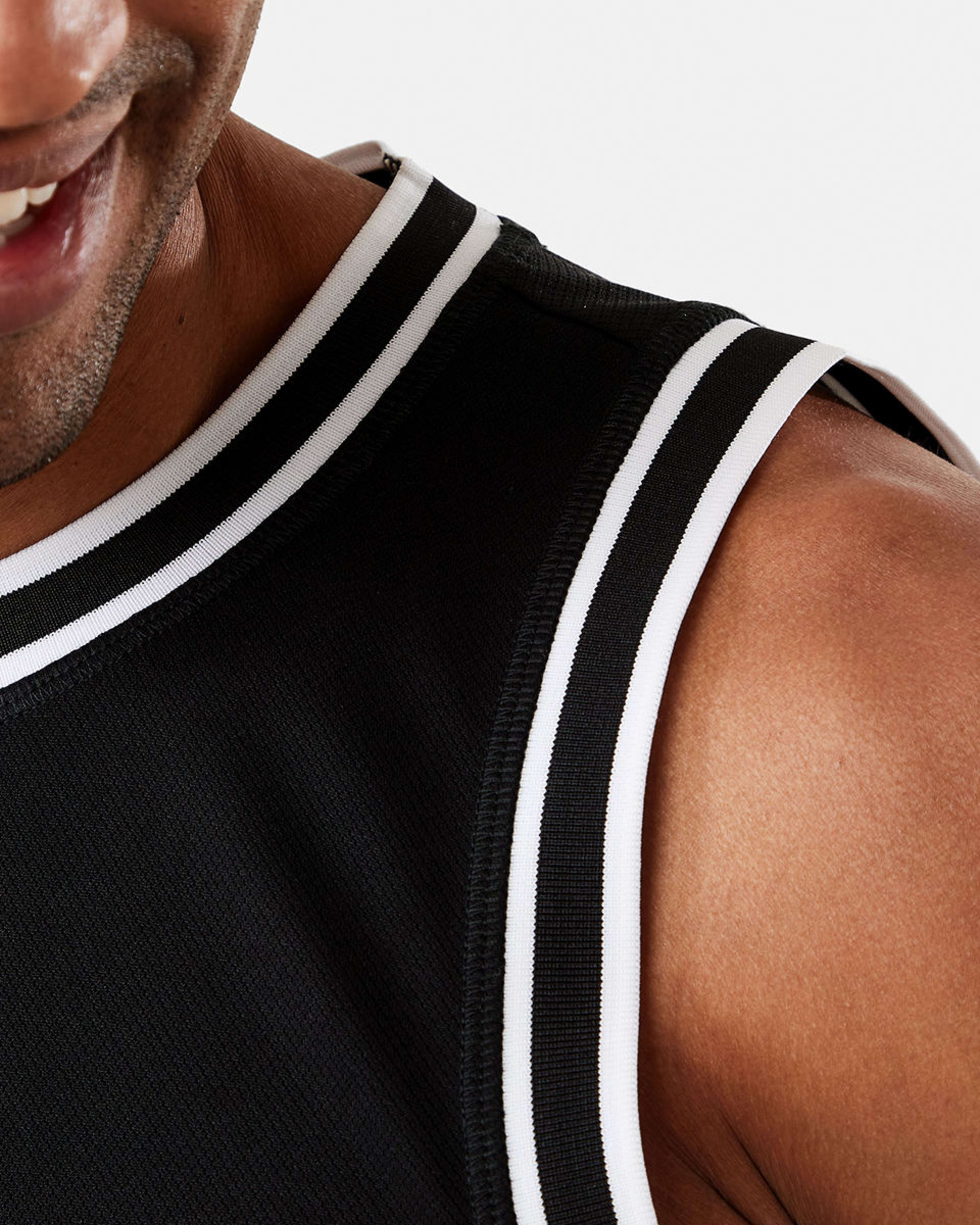 5 Active Mens Basketball Tank BLACK, 5 of 6