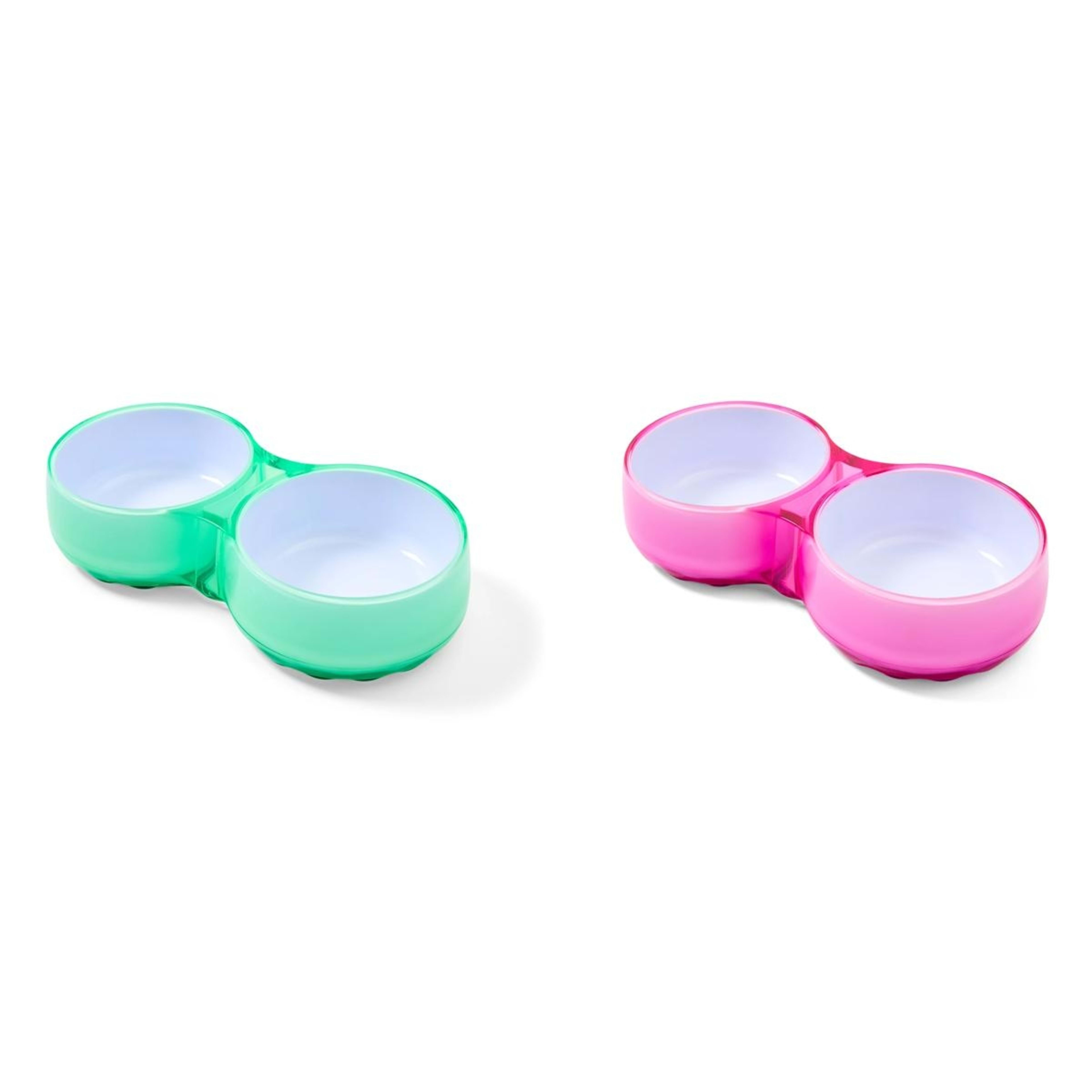 1 Cat Twin Bowl Acrylic - Assorted