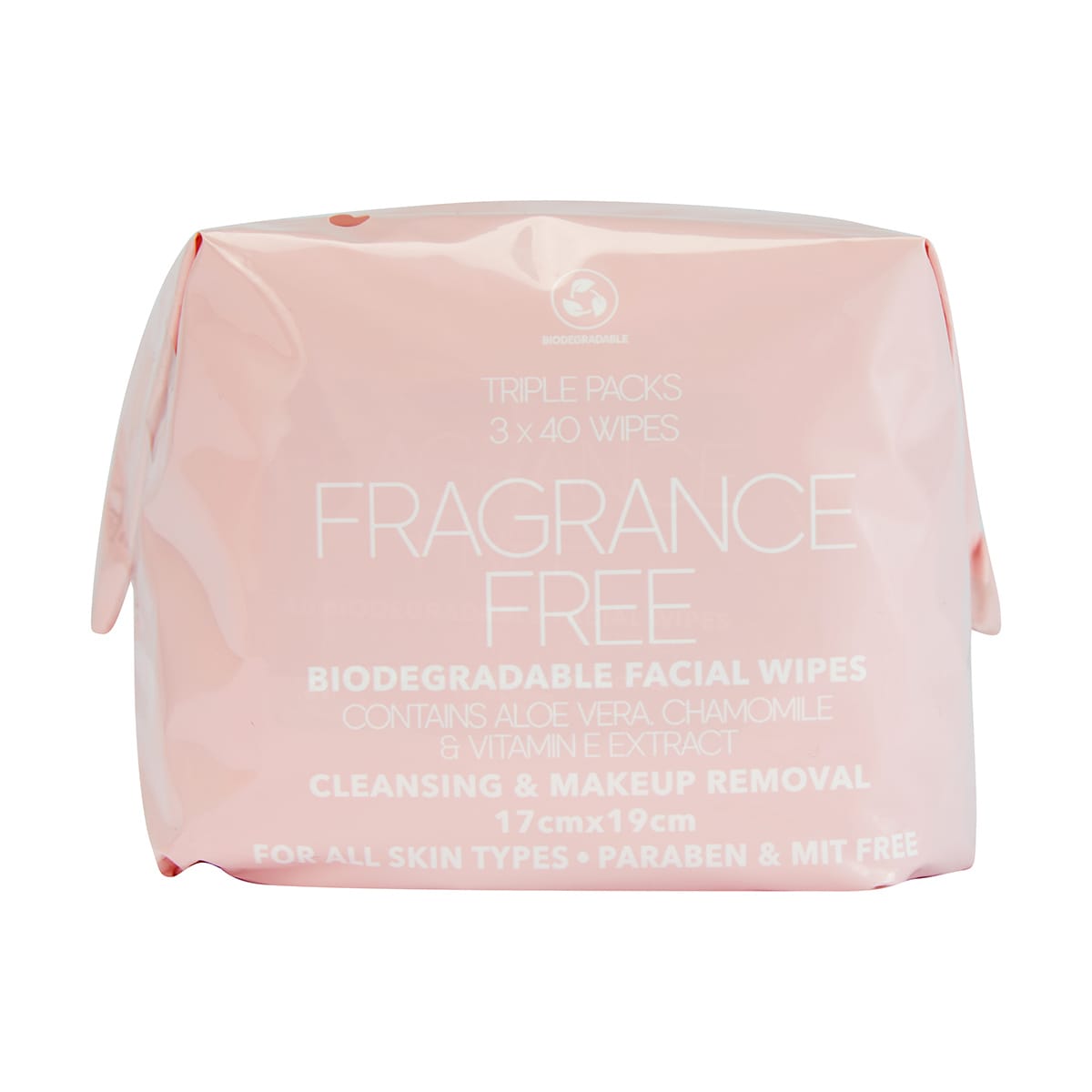 Triple Pack Cleansing & Makeup Removal Biodegradable Facial Wipes