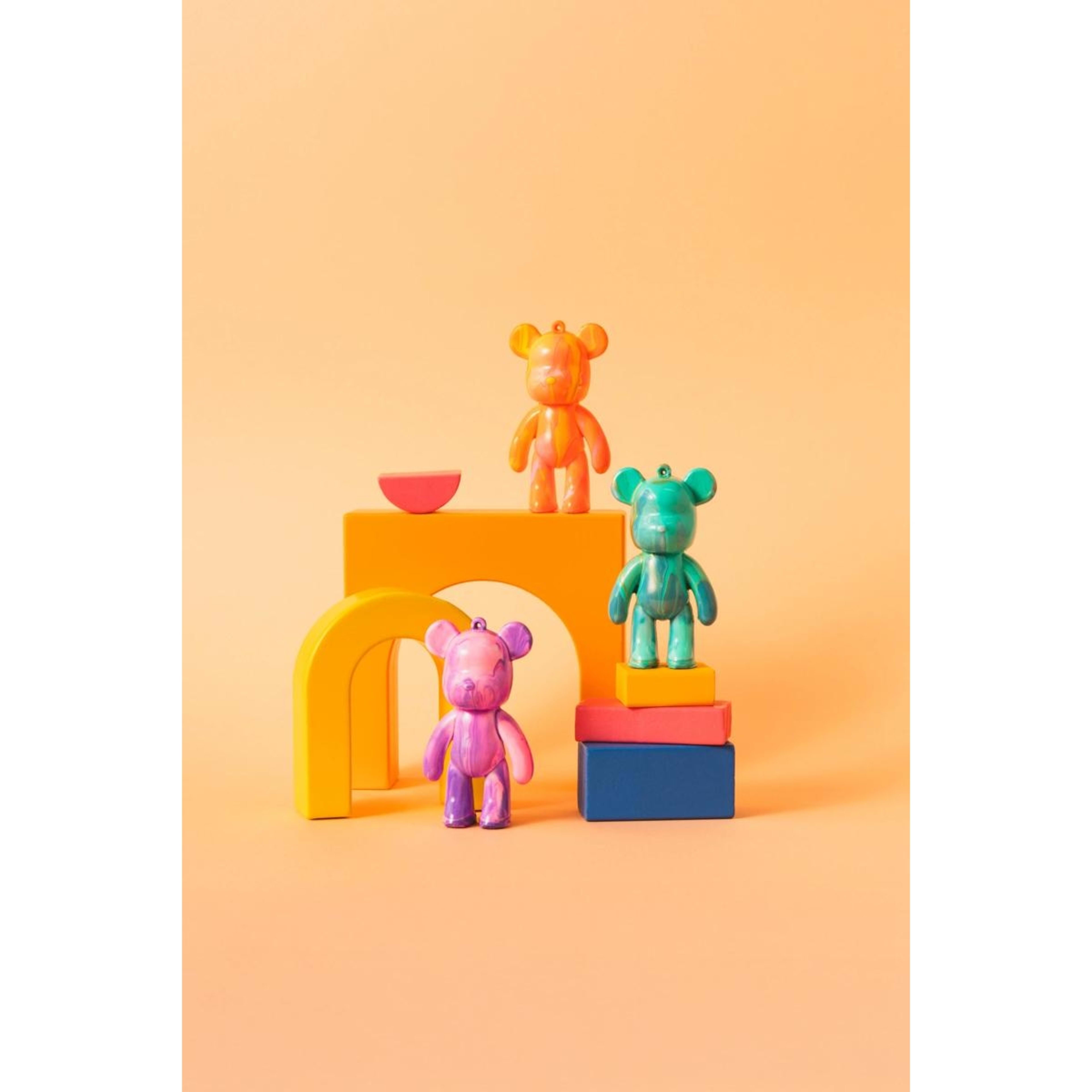 8 Pour PalZ Mini Bear Keyring - Assorted, 8 of 10