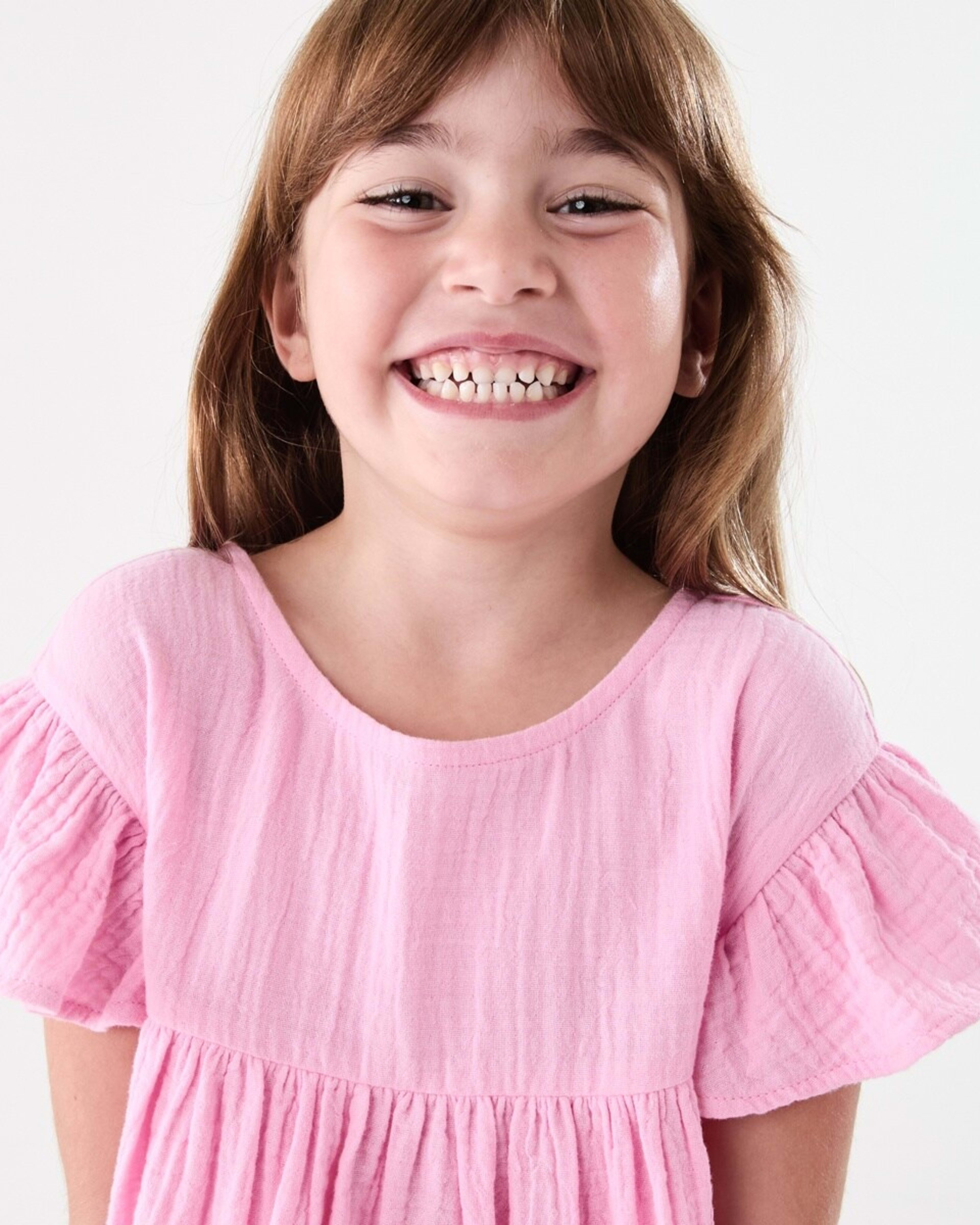 3 Woven Dress BUBBLEGUM PINK, 3 of 8