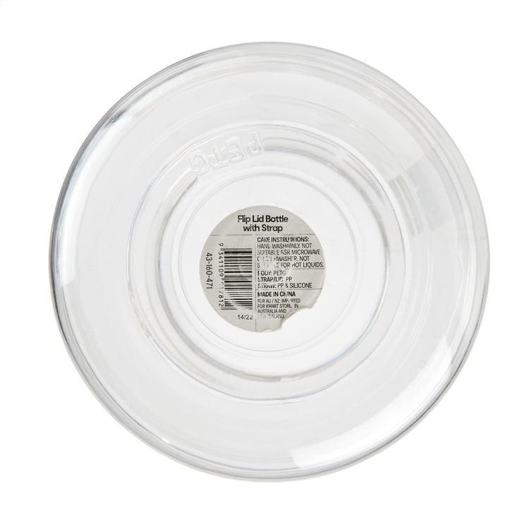 1.4L Flip Lid Drink Bottle With Strap Kmart