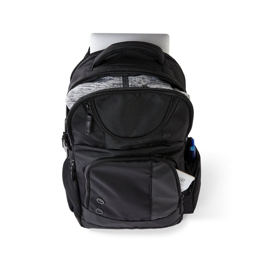 20L Commuter Backpack Black Kmart