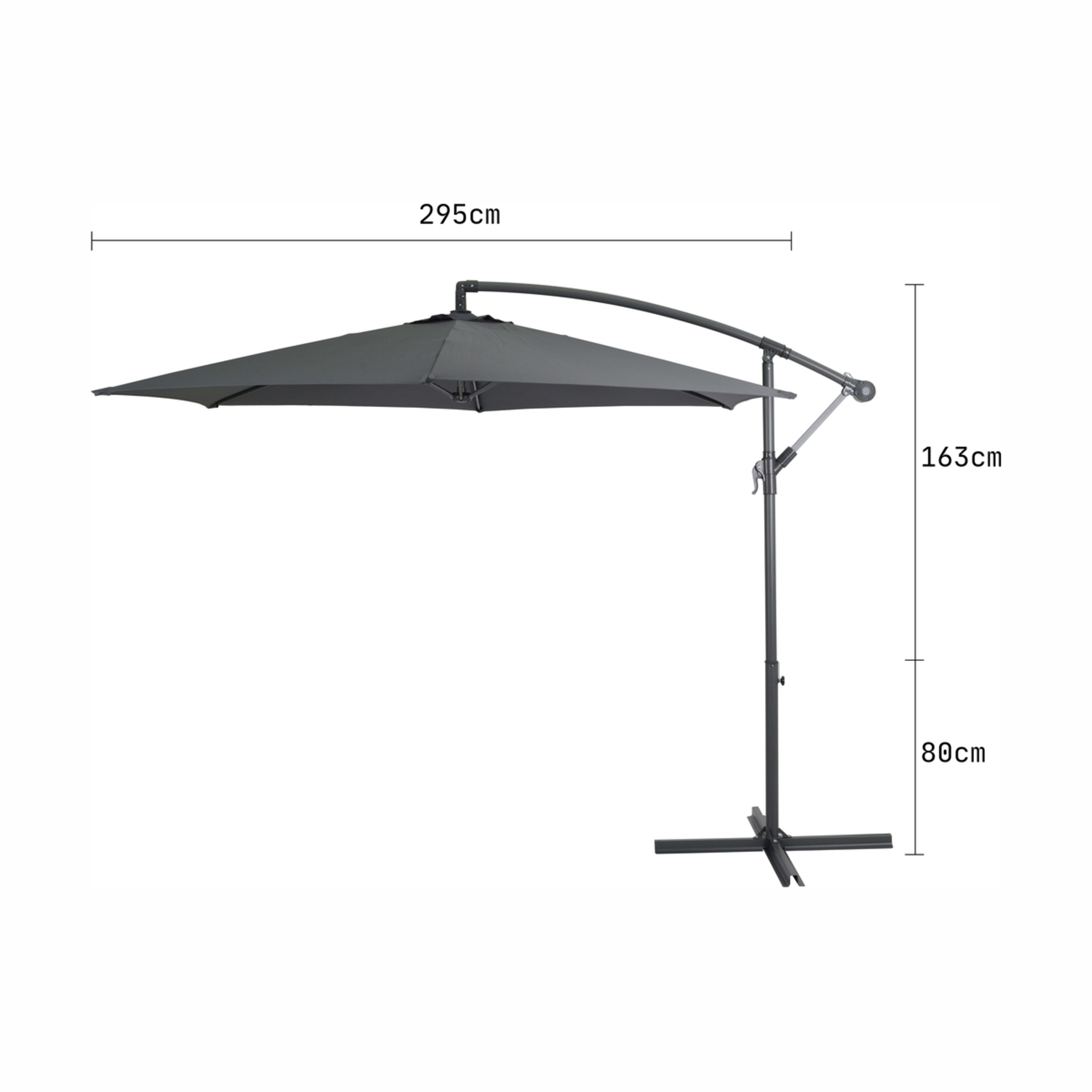 2 Cantilever Umbrella - Grey, 2 of 9