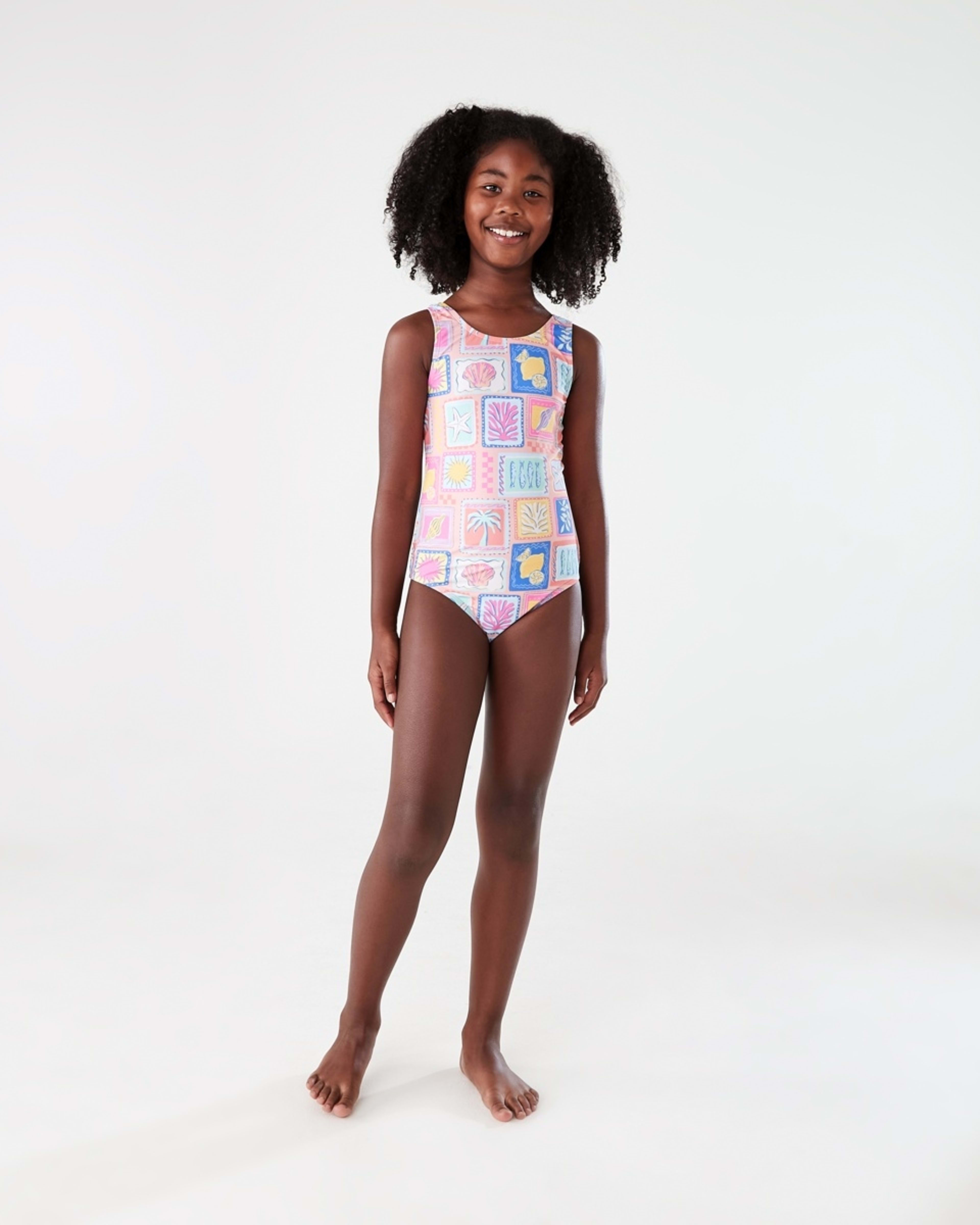 4 One Piece Print Bather COASTAL CHARM BLUSHING ROSE, 4 of 7