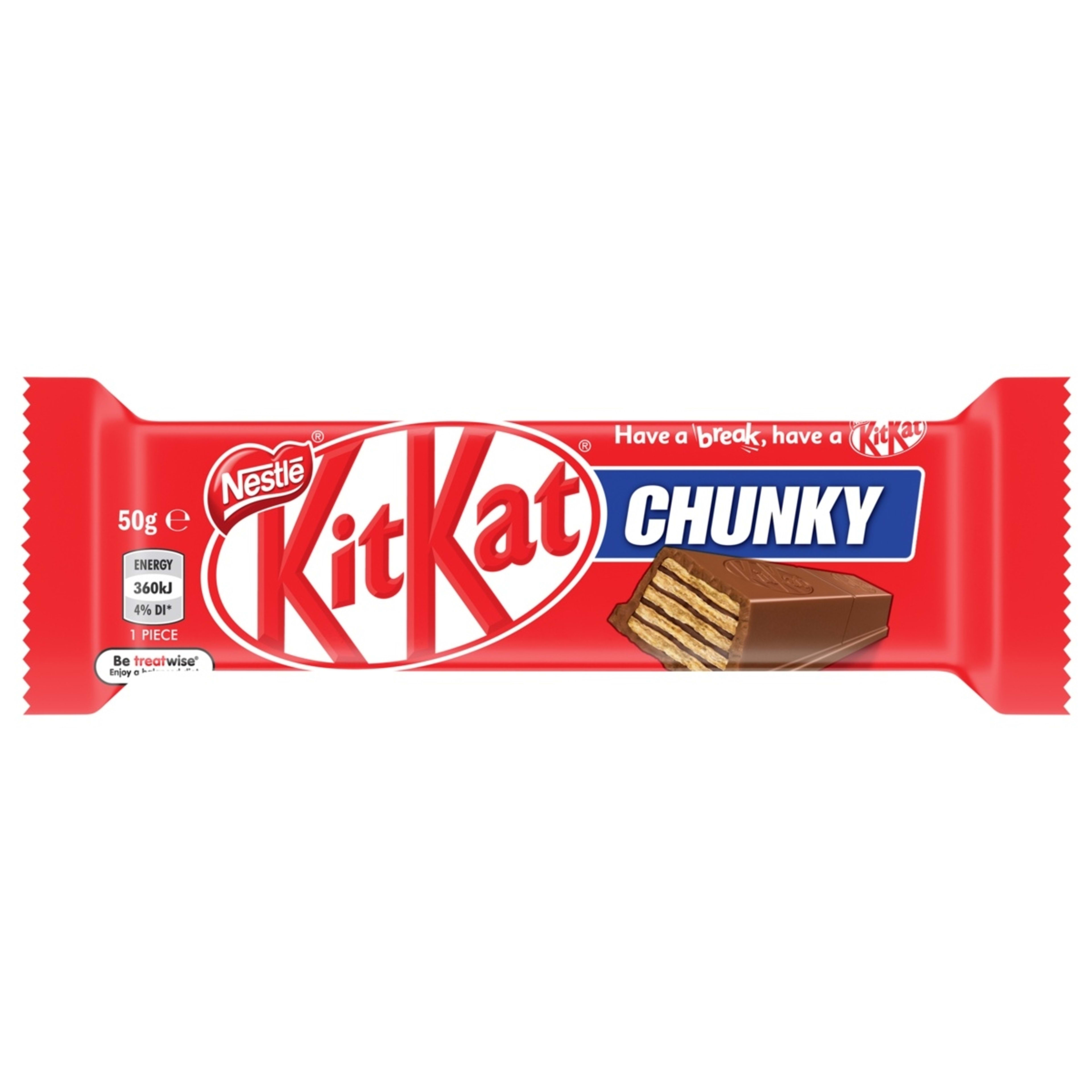 1 Nestle KitKat Chunky Milk Chocolate Bar 50g