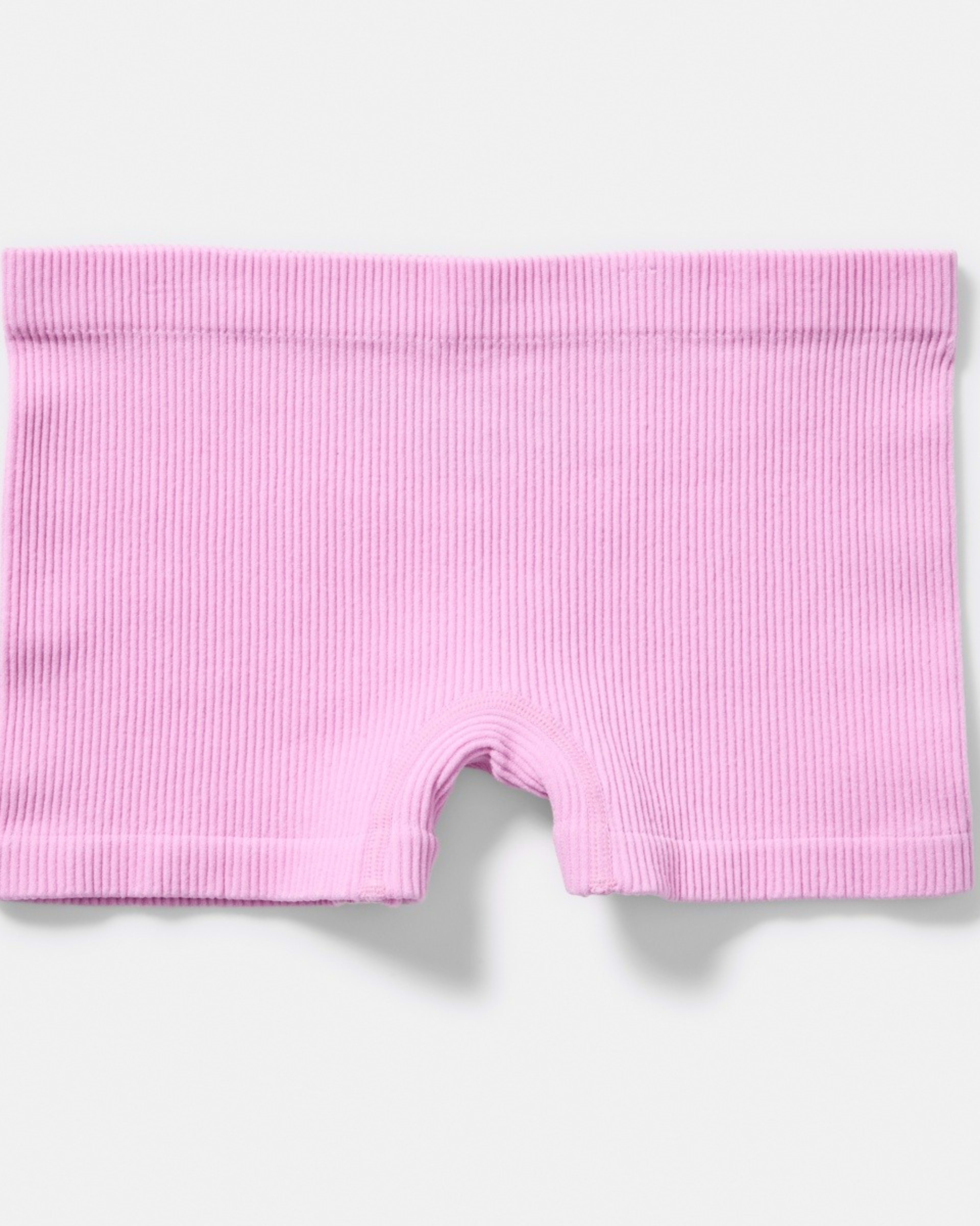 3 3 Pack Rib Seamfree Shorties PINK, YELLOW, 3 of 5