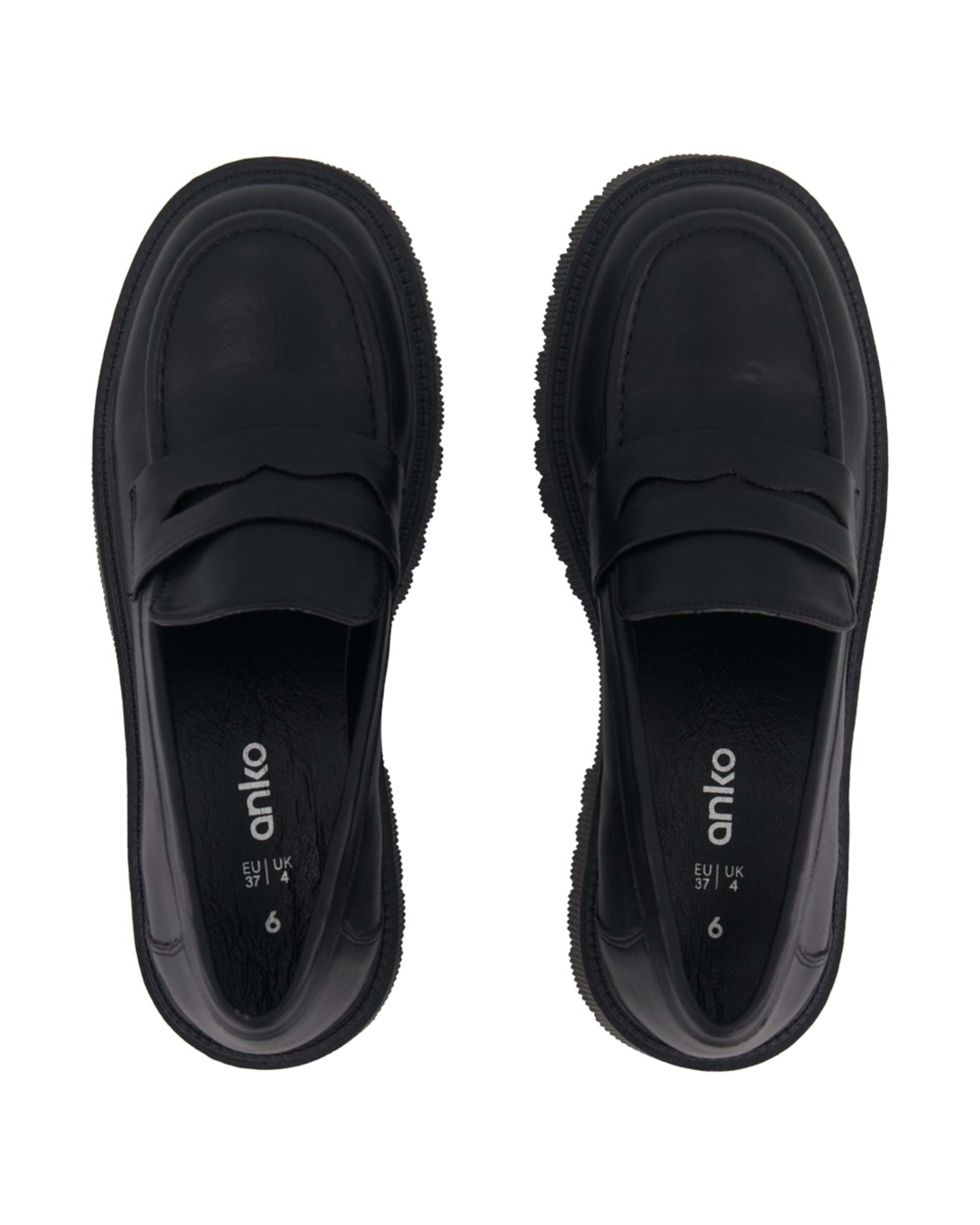 3 Saddle Chunky Loafers Black, 3 of 5