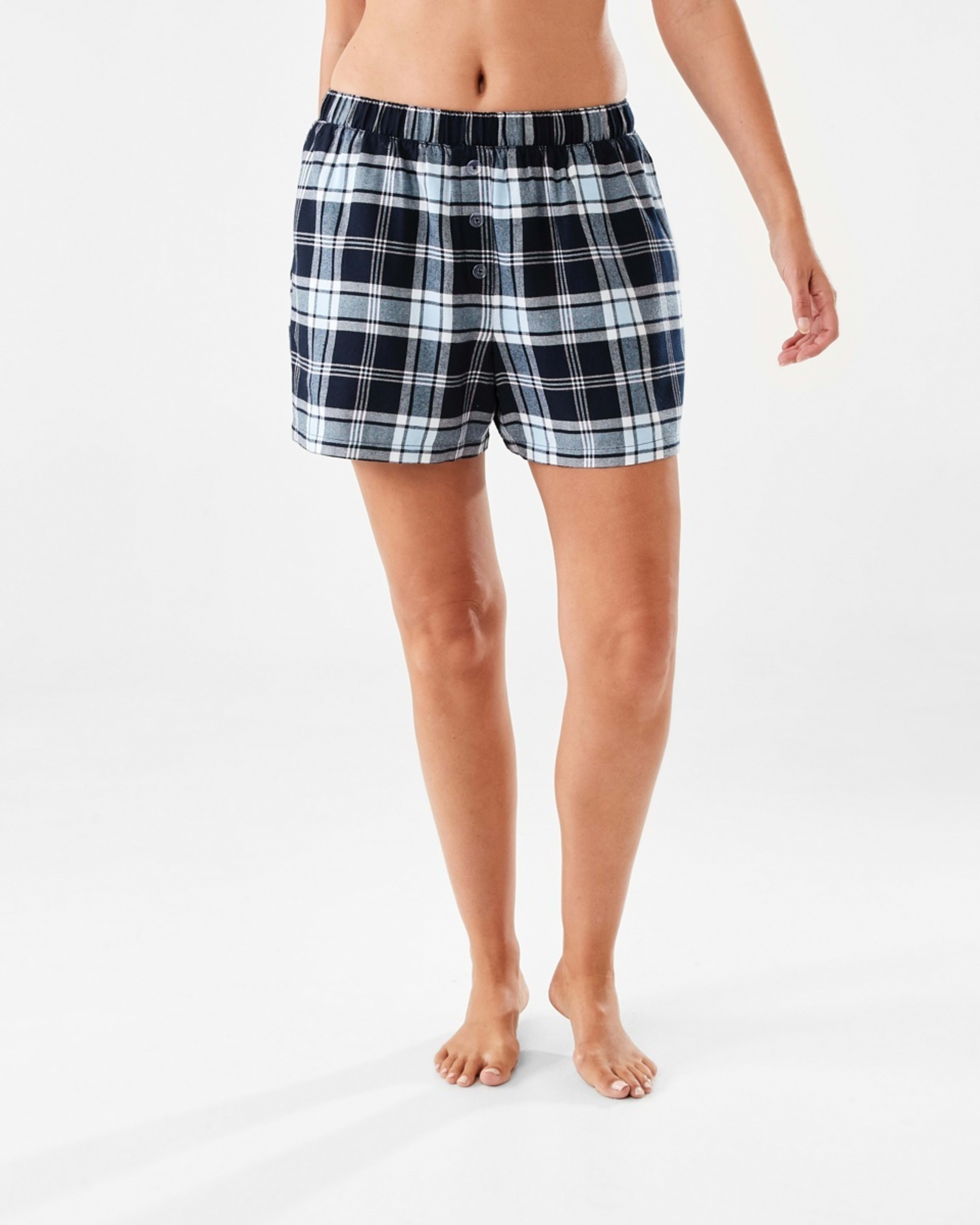 7 Boyfriend Flannel Shorts Plaid Ck N, 7 of 7