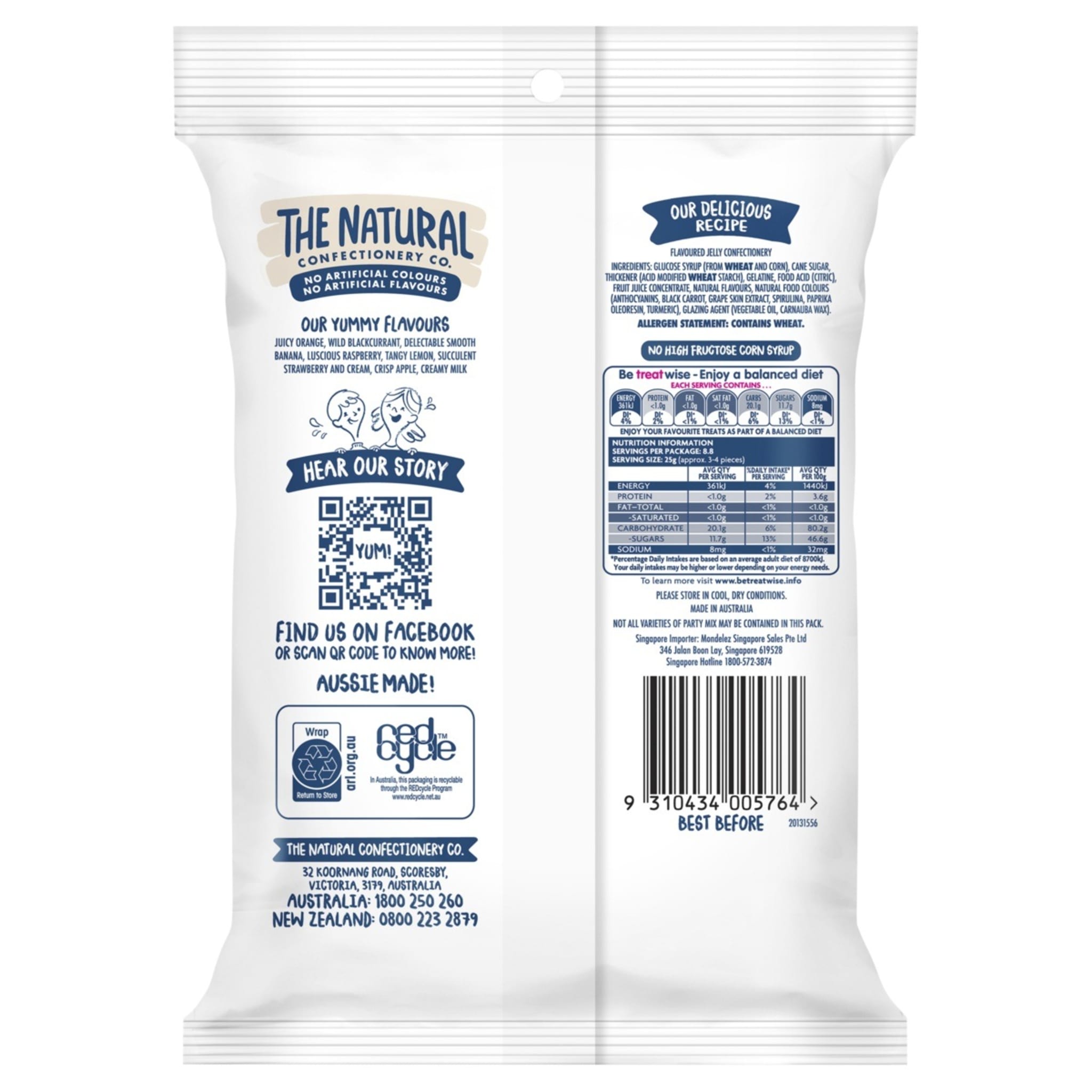 The Natural Confectionery Co. Party Mix Lollies 220g Kmart NZ
