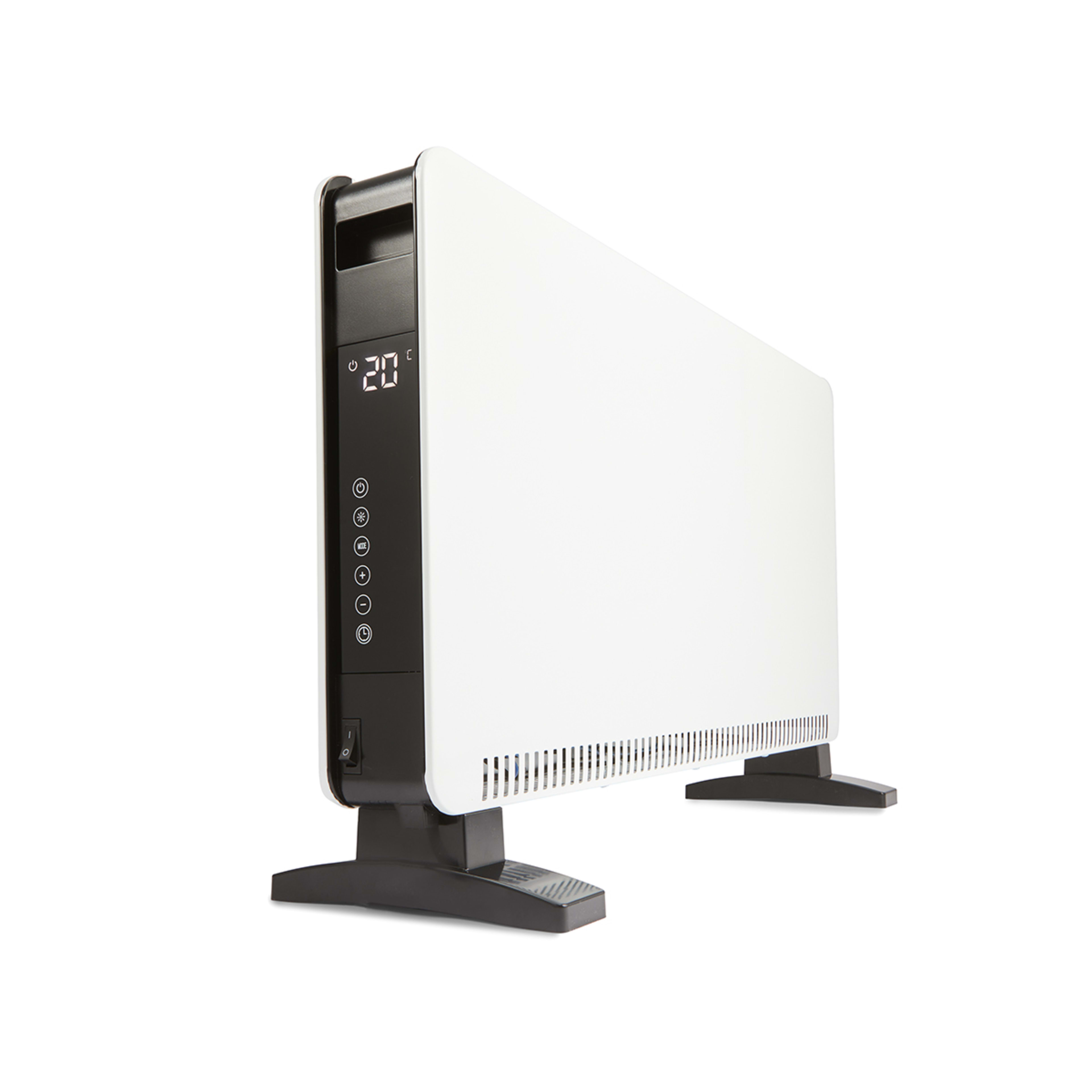 7 Convection Heater with Timer - White and Black, 7 of 9