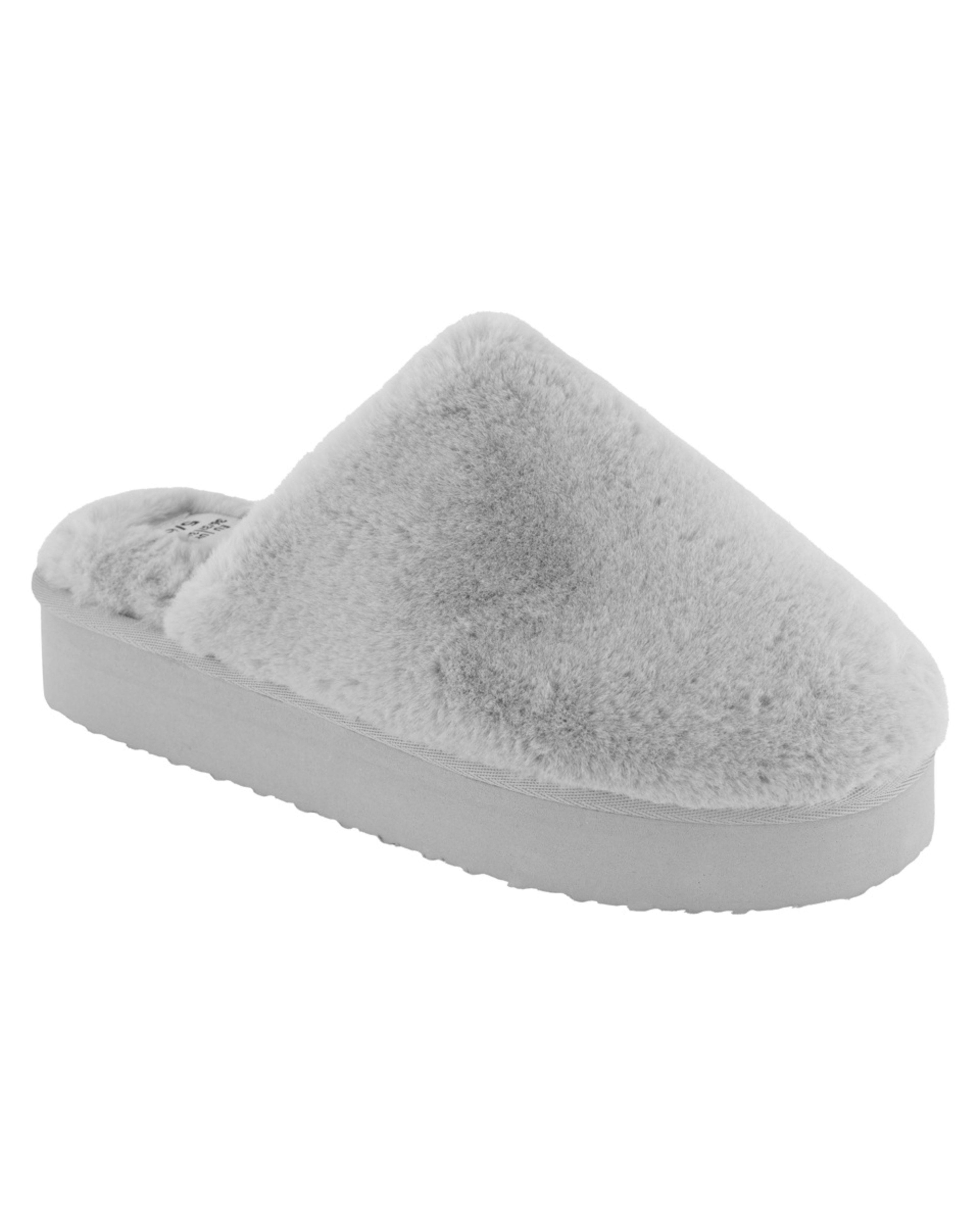 1 Furry Platform Scuffs Micro Grey, 1 of 3