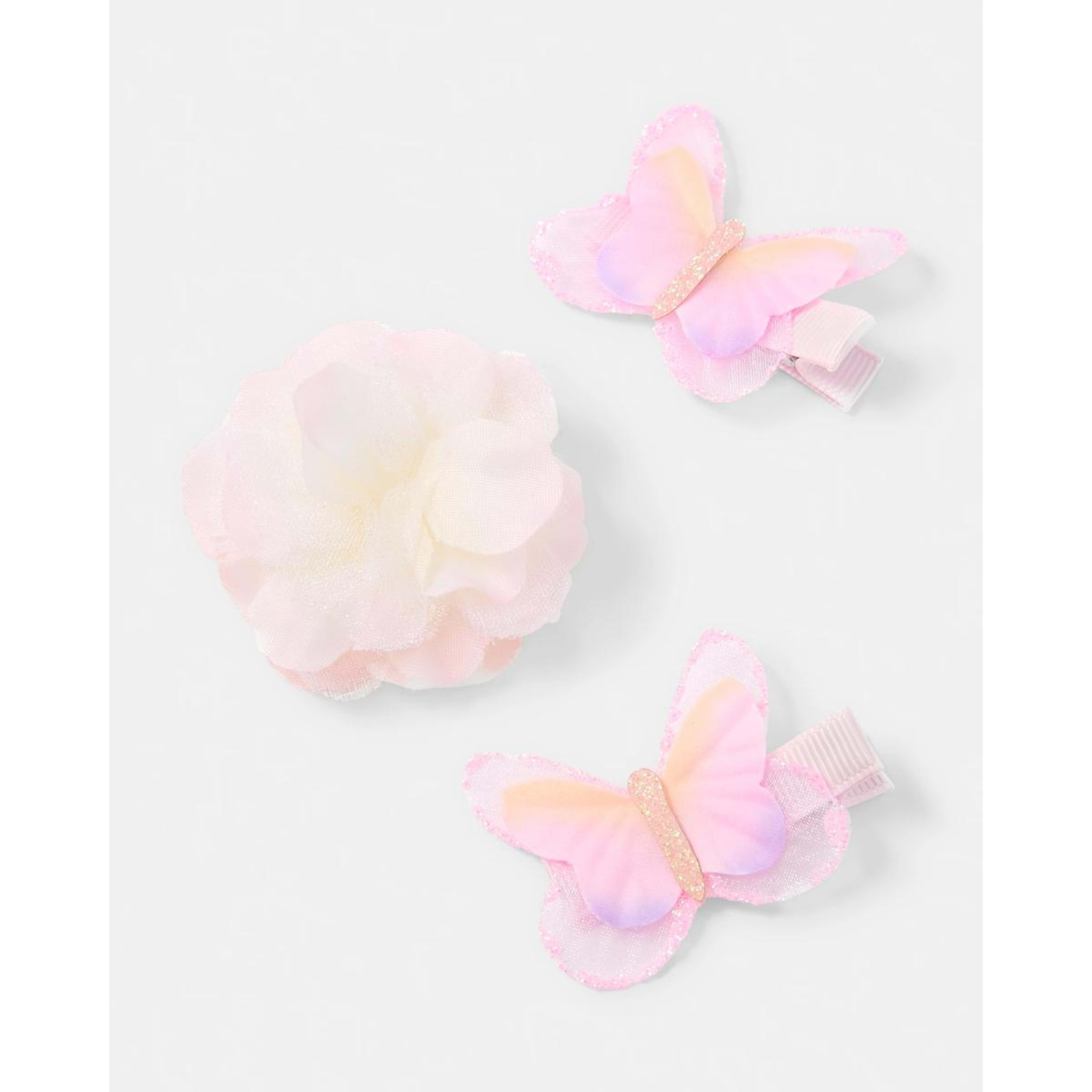 2 3 Pack Flower and Butterfly Hair Clips, 2 of 3