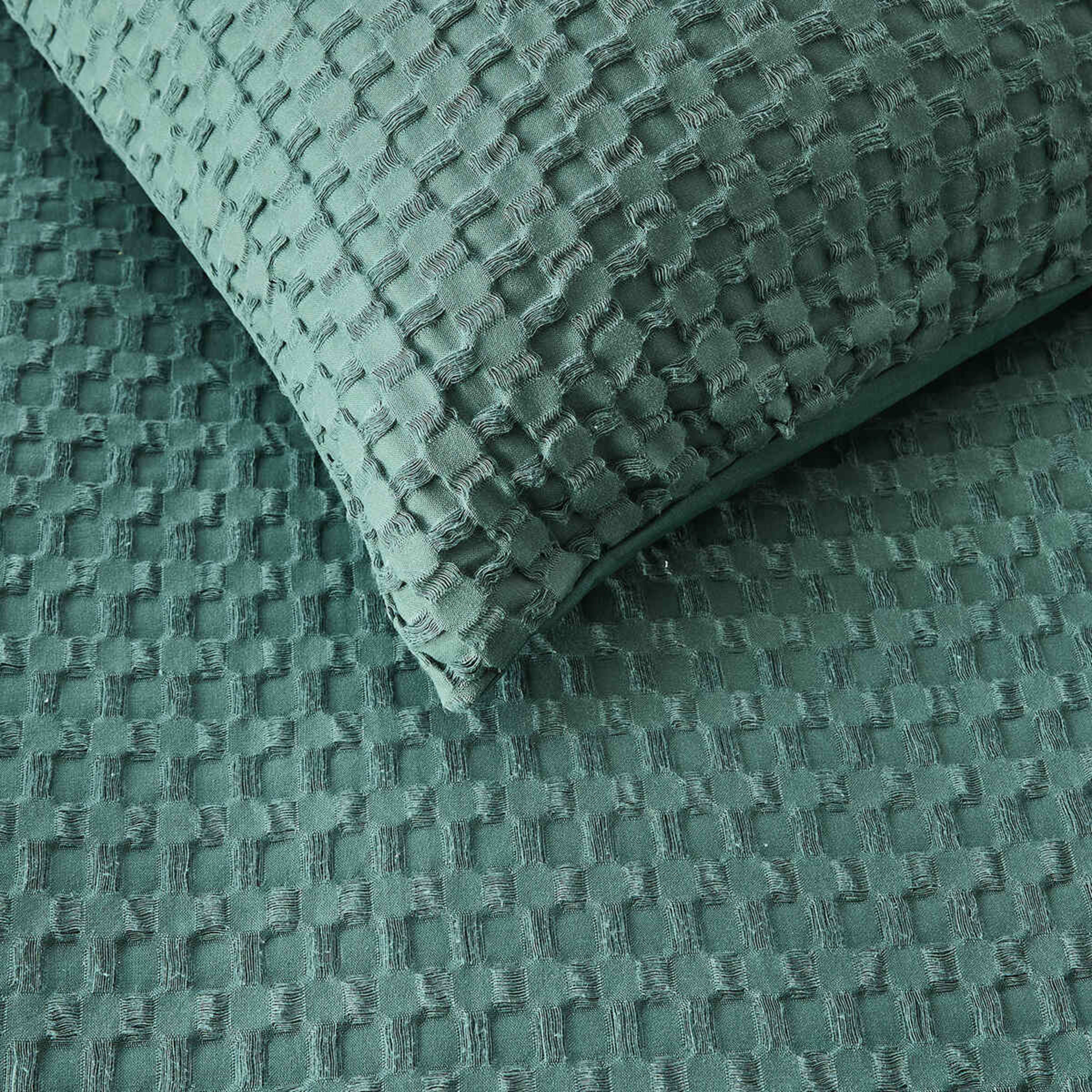 3 Harley Cotton Quilt Cover Set - Queen Bed, Cypress, 3 of 6